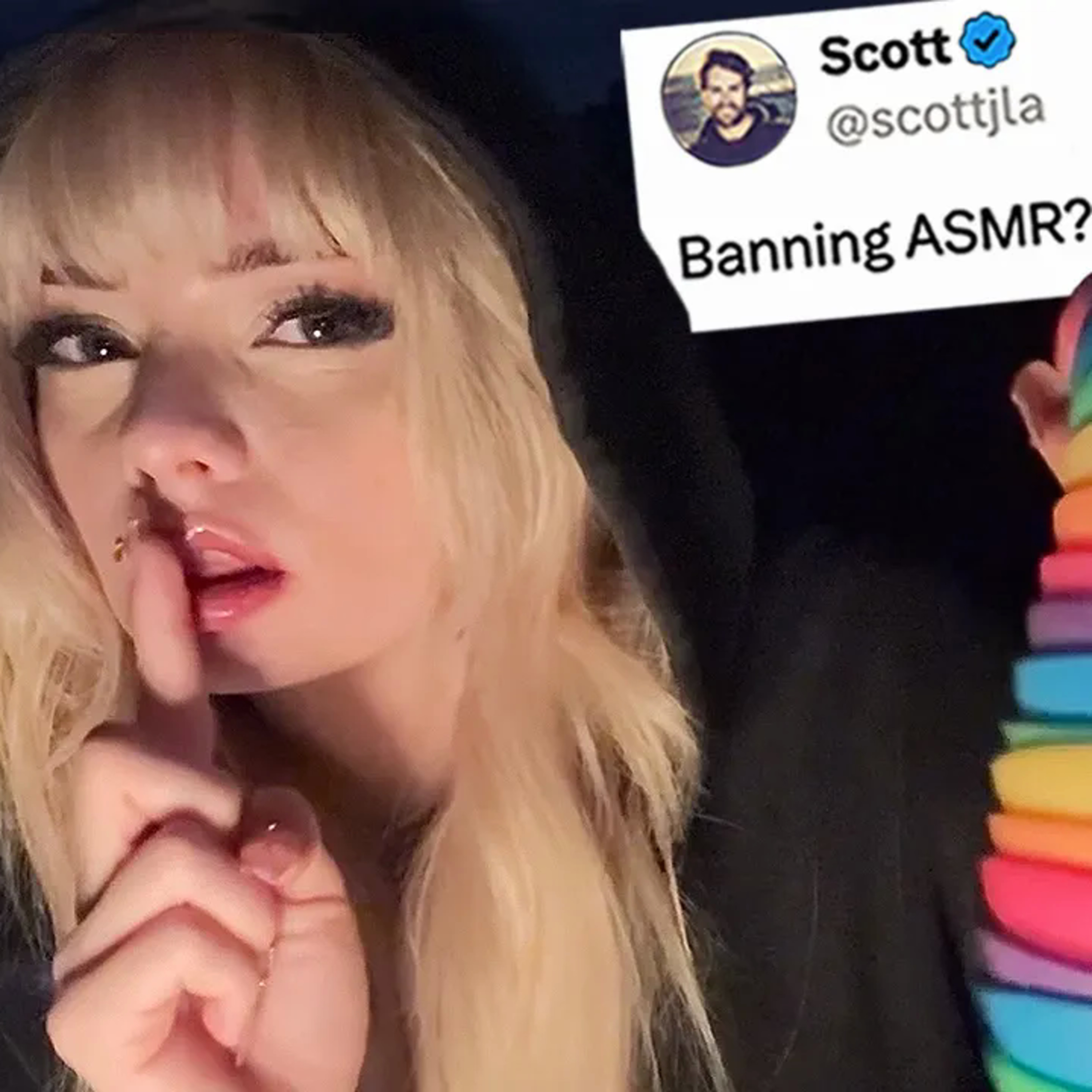 ASMR but tingles are illegal