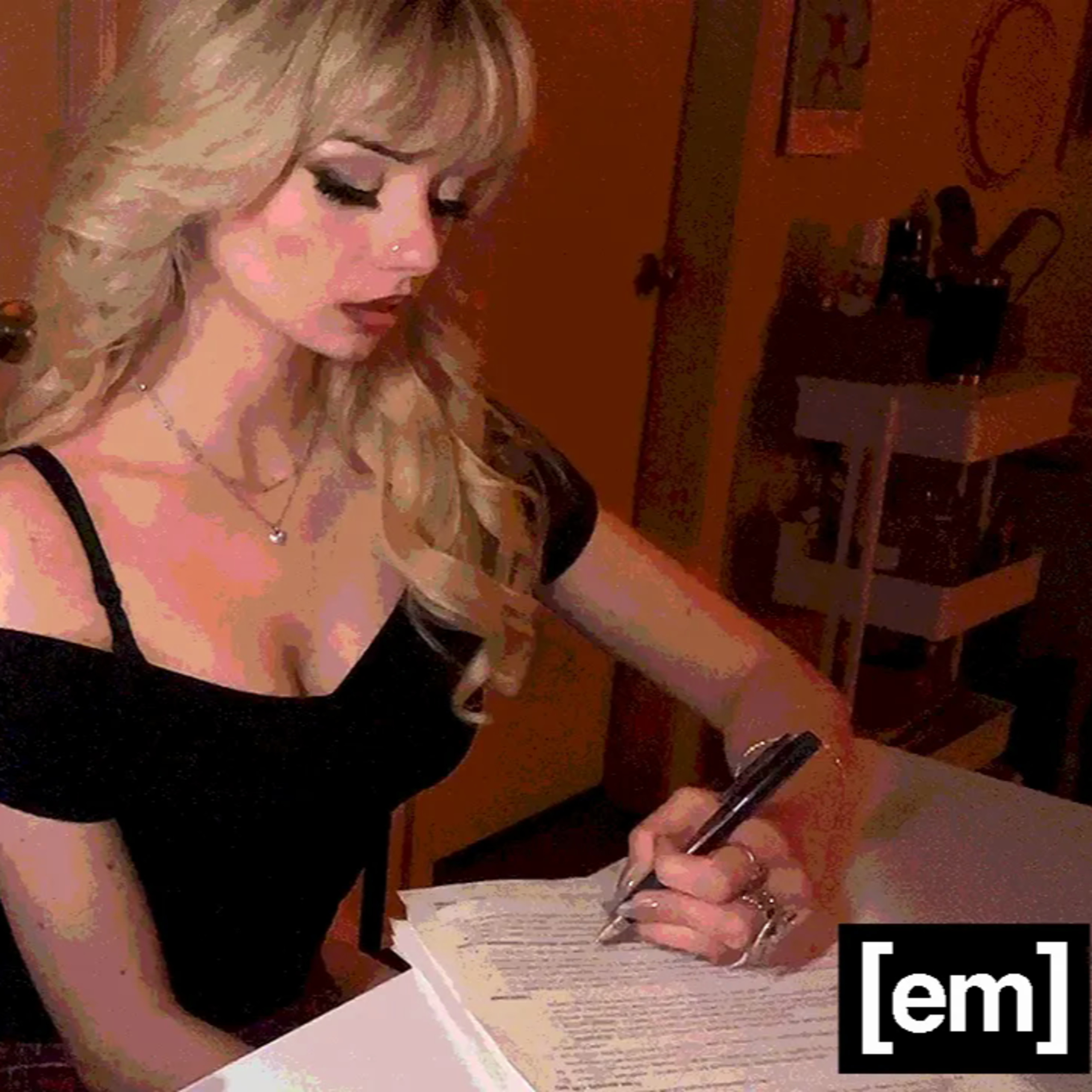 ASMR Signing Divorce Papers (keyboard, gum, 3DS, paper flipping)