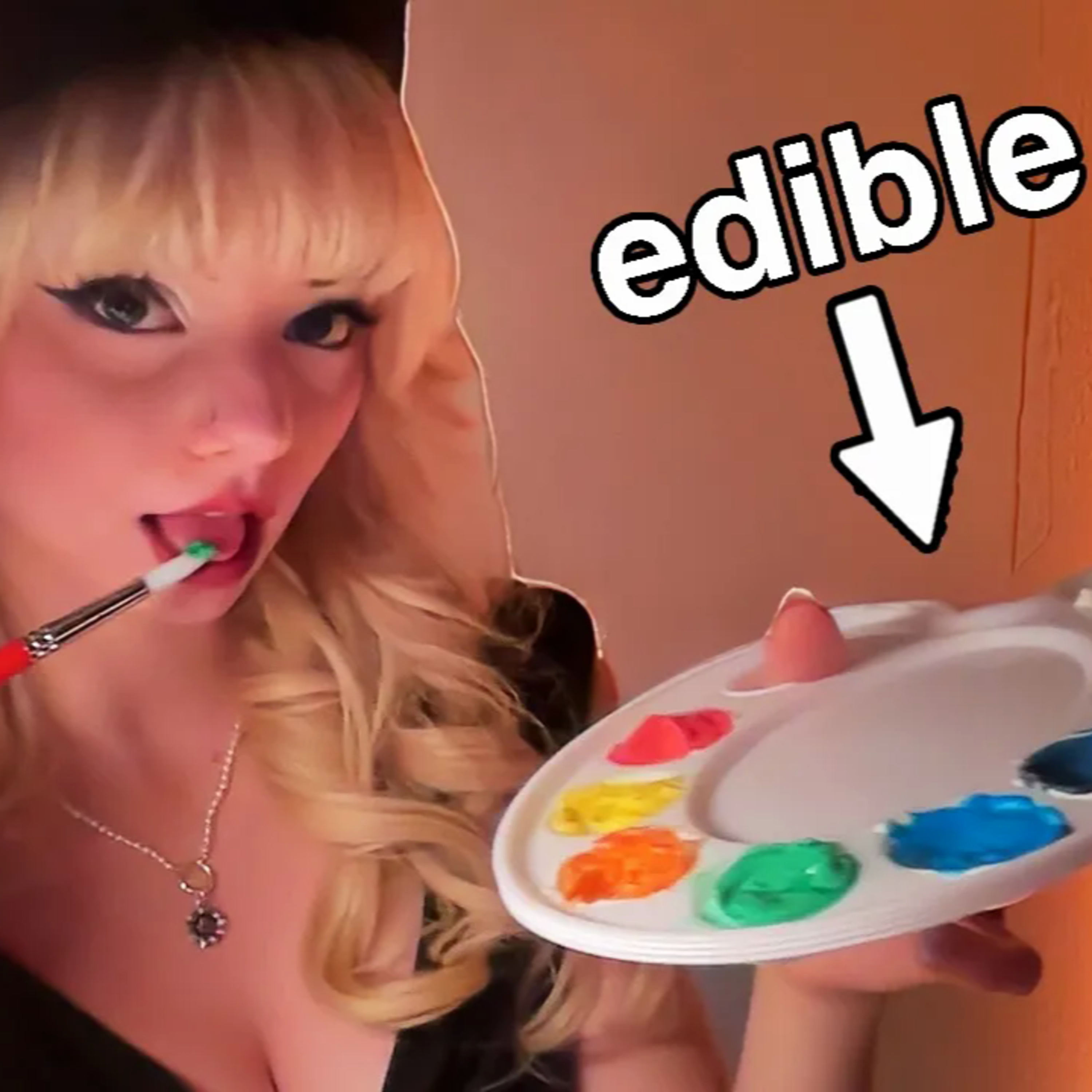 ASMR Spit Painting You w⧸ Edible Paint