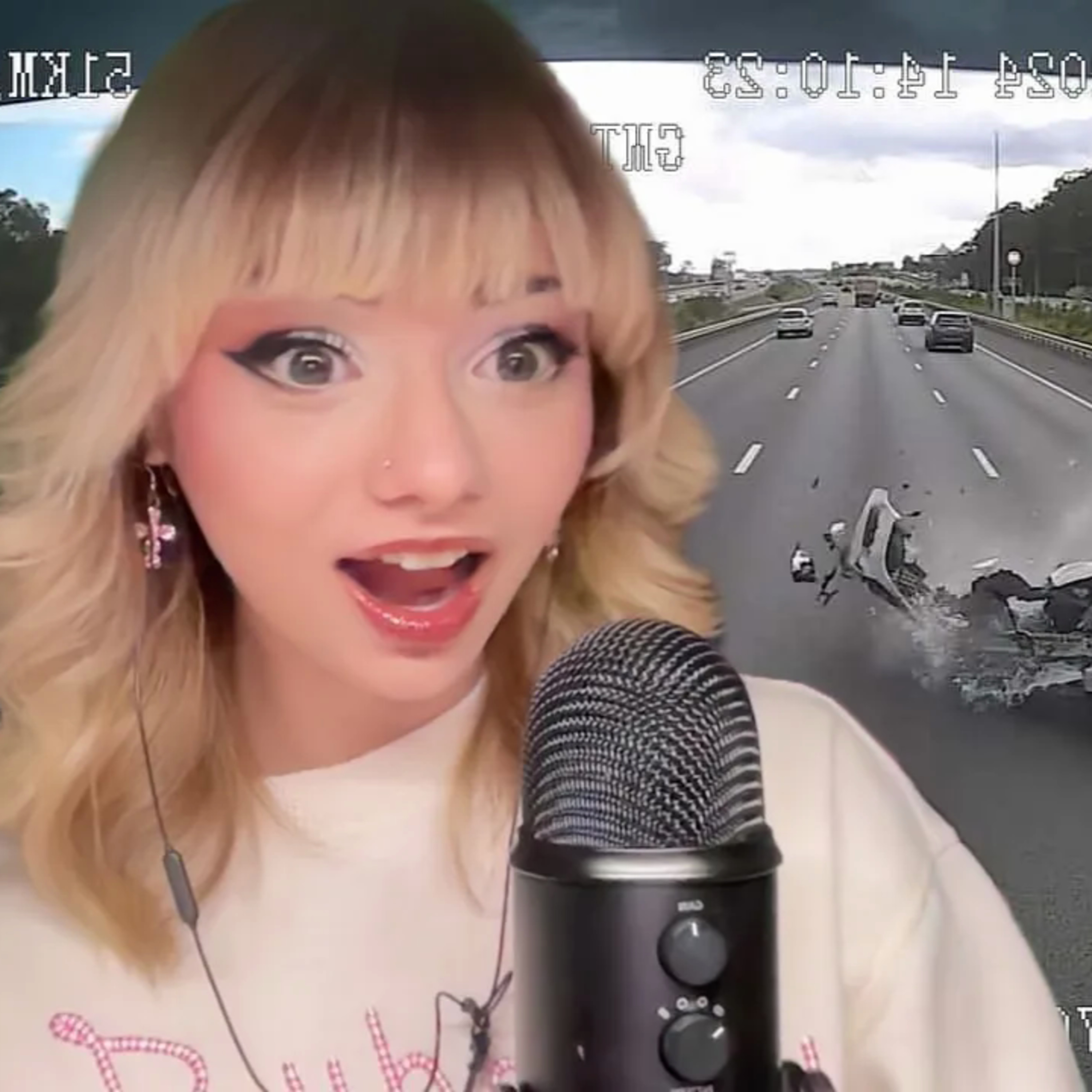ASMRist Reacts to Car Crashes