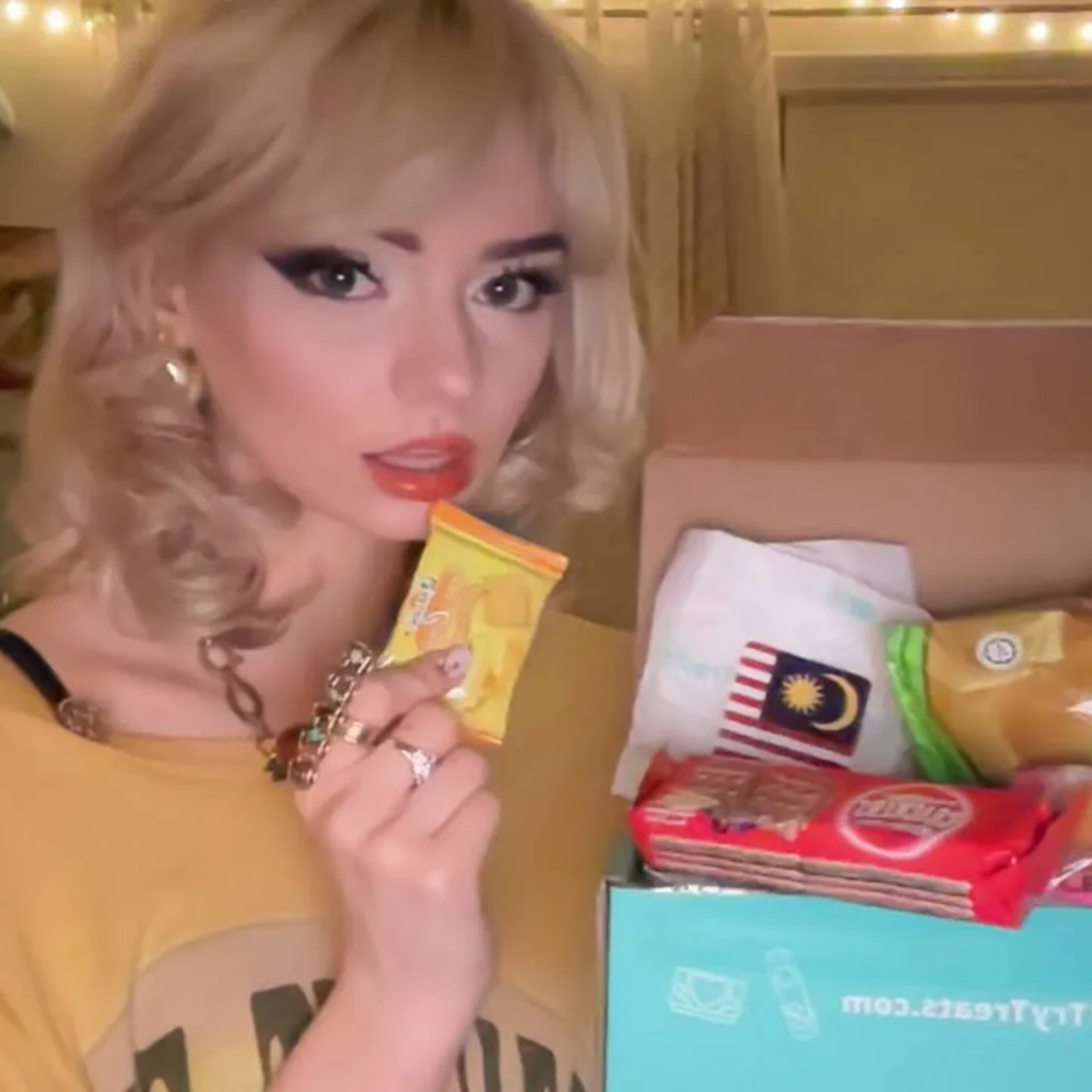 ASMR Trying International Snacks (sister ate my first sponsorship)