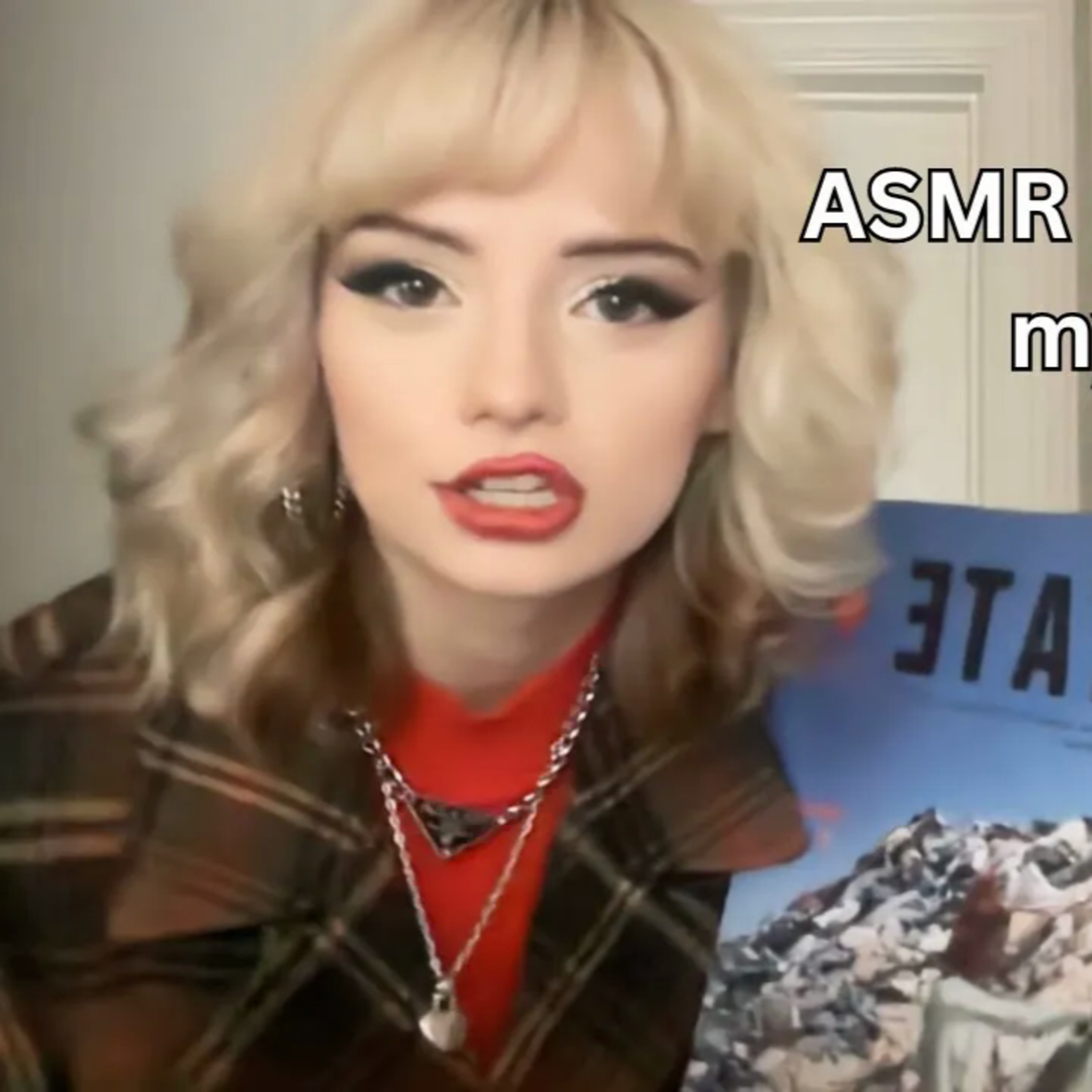 ASMR presenting you my final for class (long nails, jewelry, soft talking)