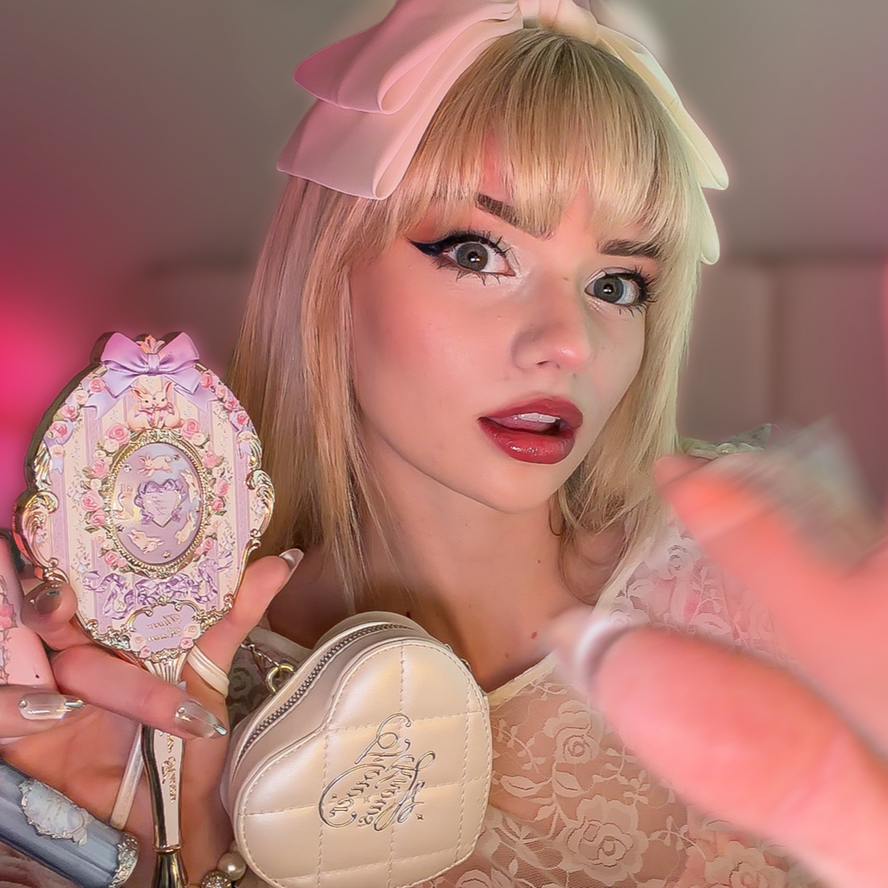 ASMR Fast & Aggressive Makeup Application (so tingly)