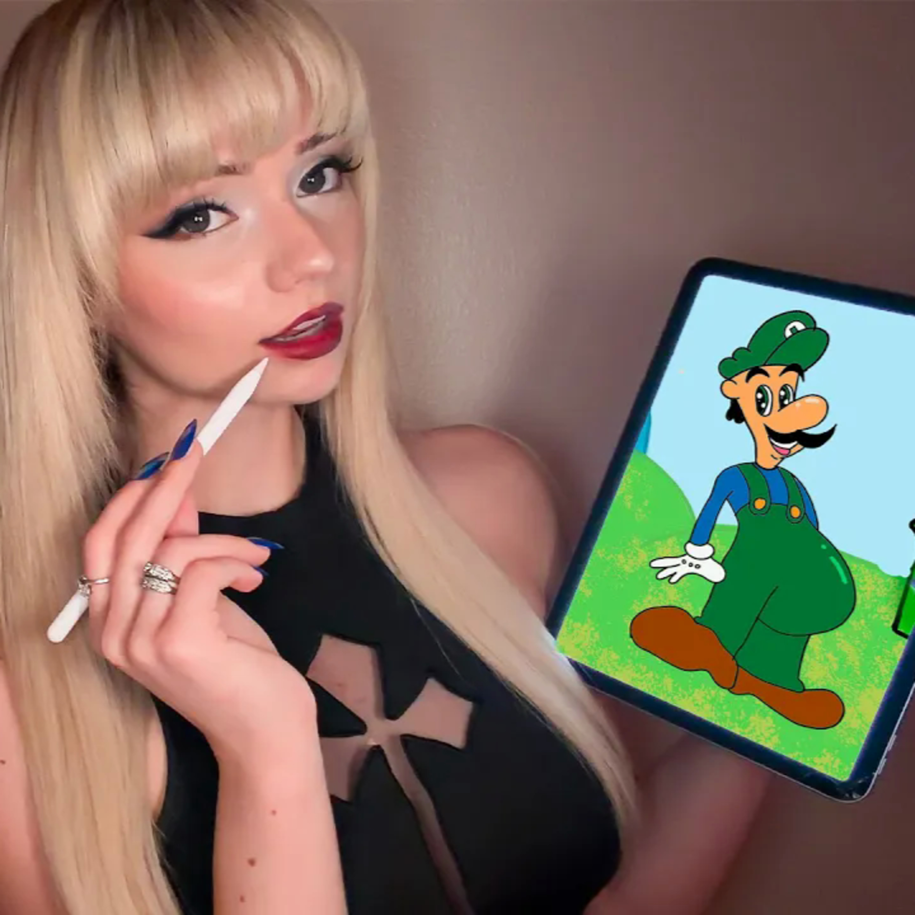 ·˚draw with me | ASMR | pregnant luigi 🍄