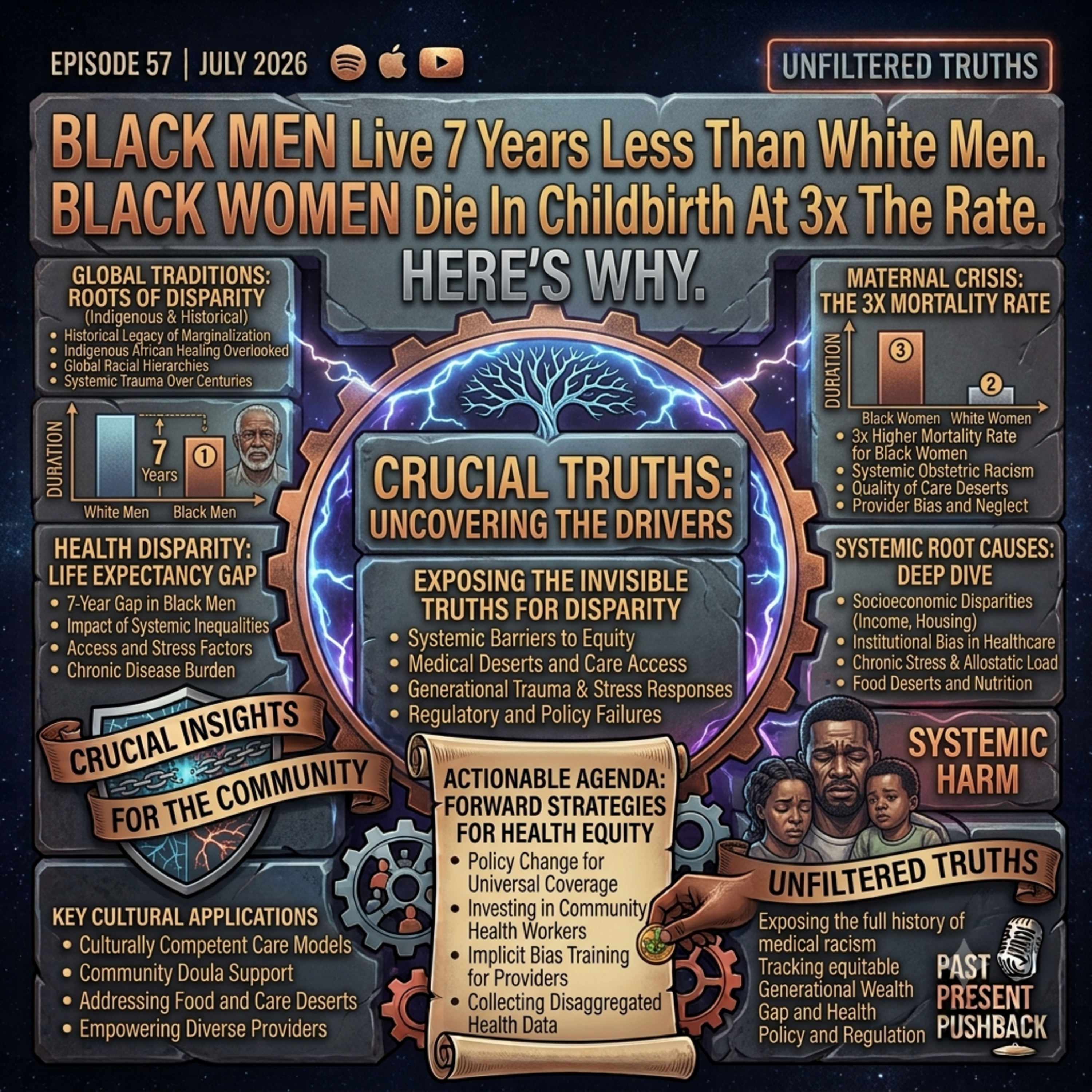 Black Men Live 7 Years Less Than White Men. Black Women Die In Childbirth At 3x The Rate. Here's Why.
