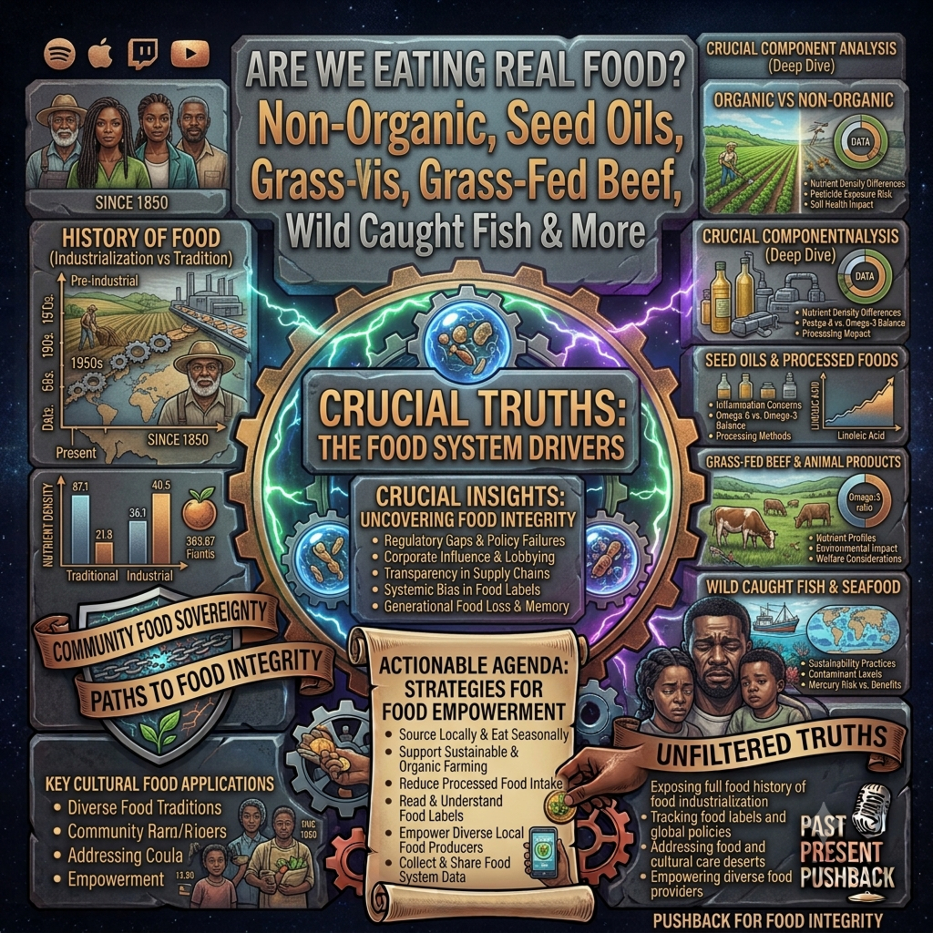 Are We Eating Real Food? Organic vs Non-Organic, Seed Oils, Grass-Fed Beef, Wild Caught Fish & More