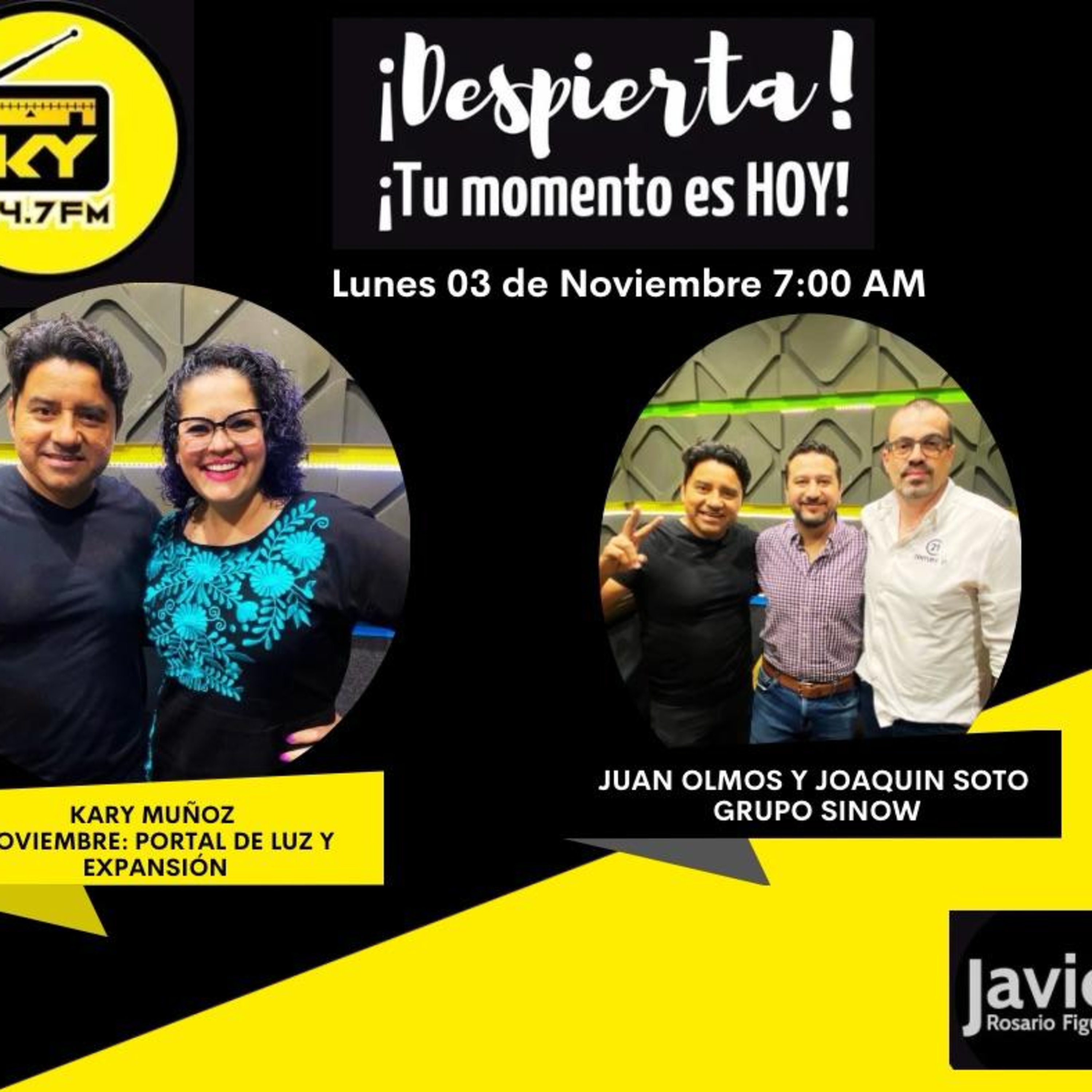 Kary Muñoz, Juan Olmos, Joaquín Soto. Grupo sinow  episode artwork