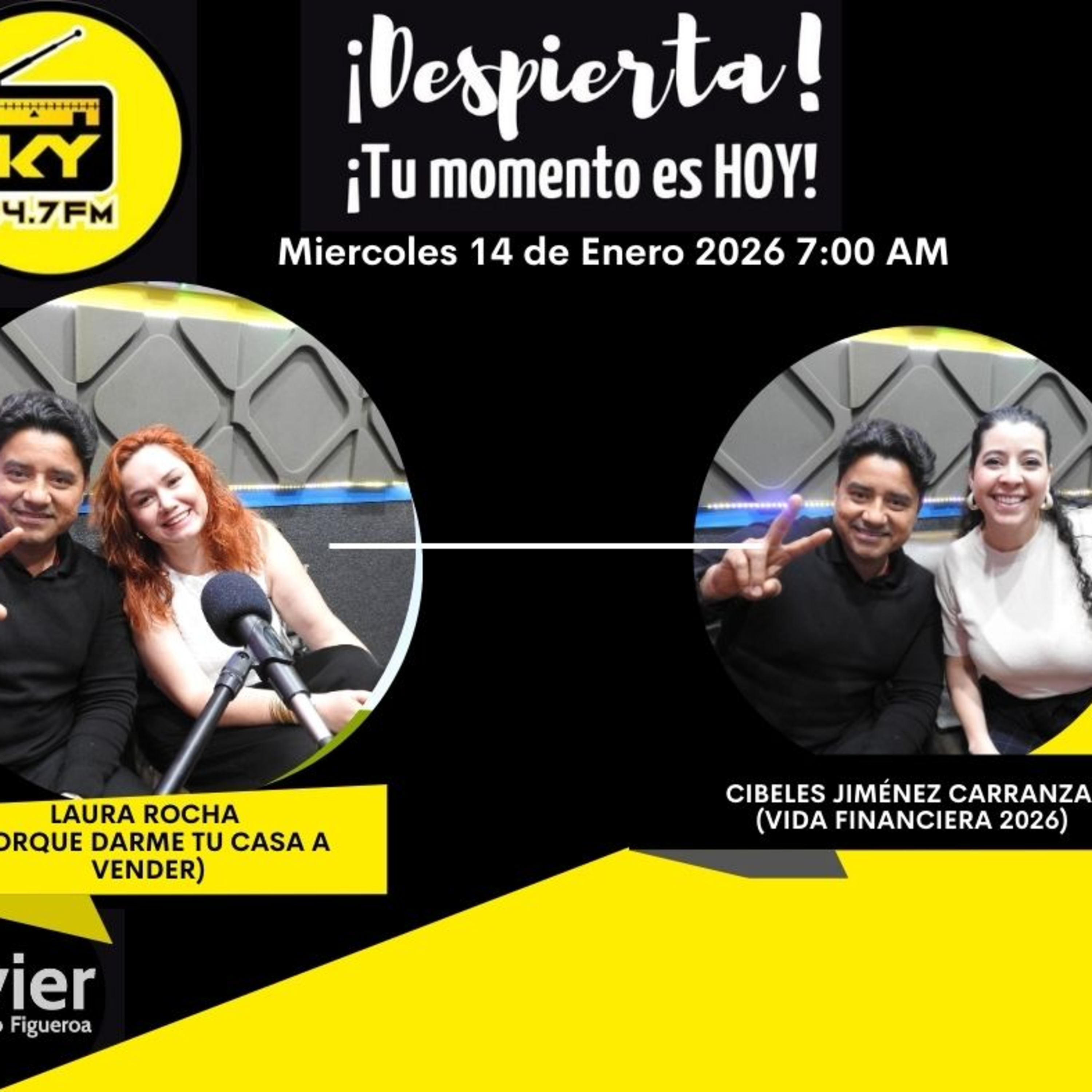 Primera parte: Laura Rocha (Porque Darme tu casa a vender) Parte dos: Cibeles Jiménez Carranza (Vida financiera 2026) episode artwork