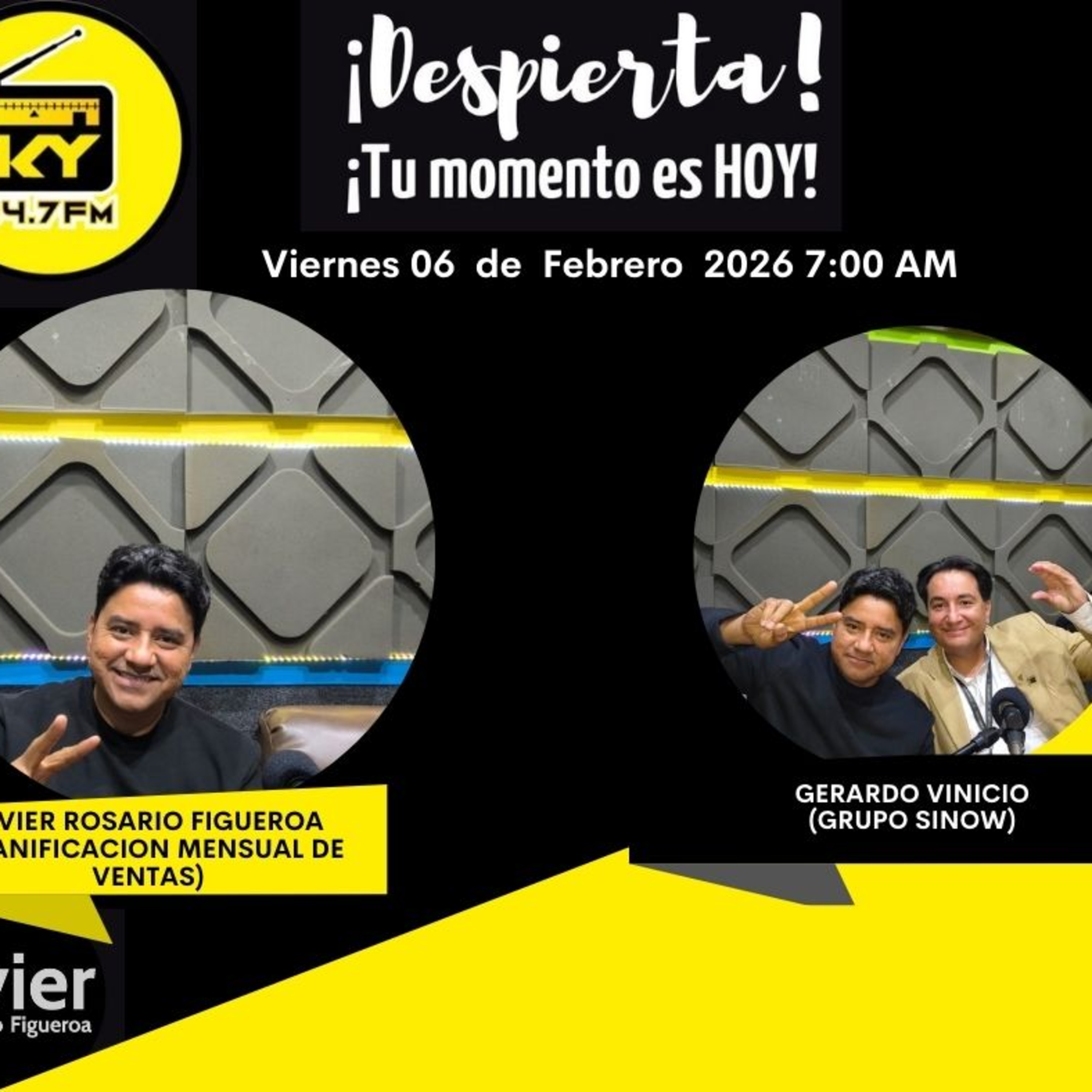 Javier Rosario Figueroa (Planificacion Mensual de Ventas) Gerardo Vinicio (Grupo Sinow) episode artwork