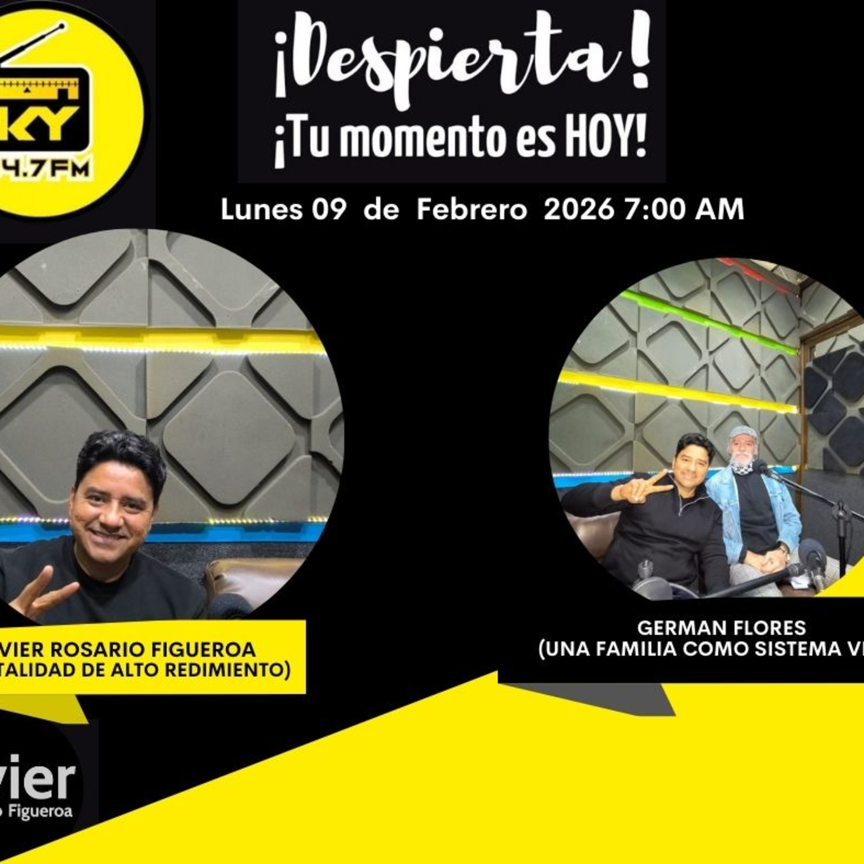 Javier Rosario Figueroa (Mentalidad de Alto Rendimiento) German flores (Una familia como Sistema vivo) episode artwork