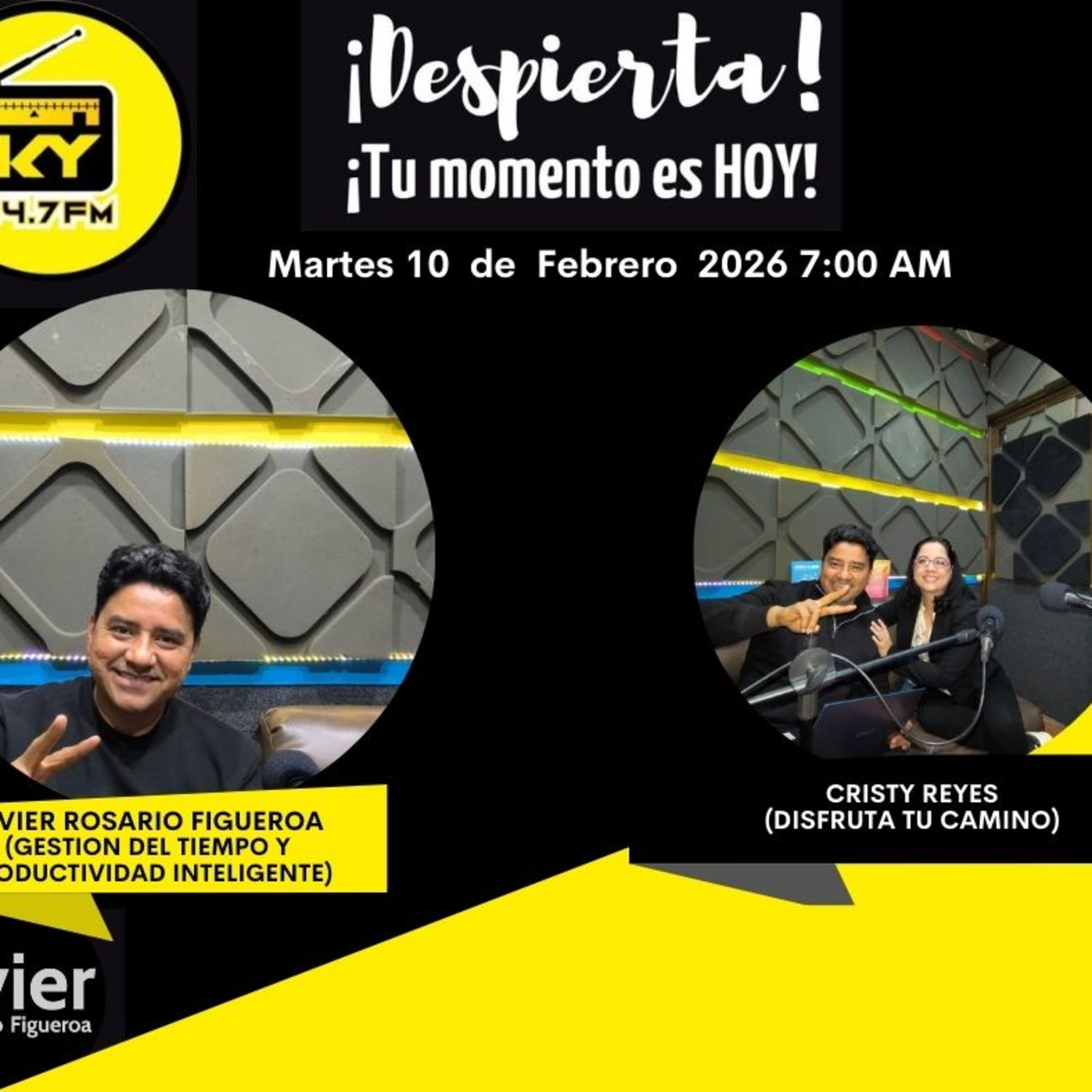 Javier Rosario Figueroa (Gestion del Tiempo) Cristy Reyes (Disfruta del camino) episode artwork