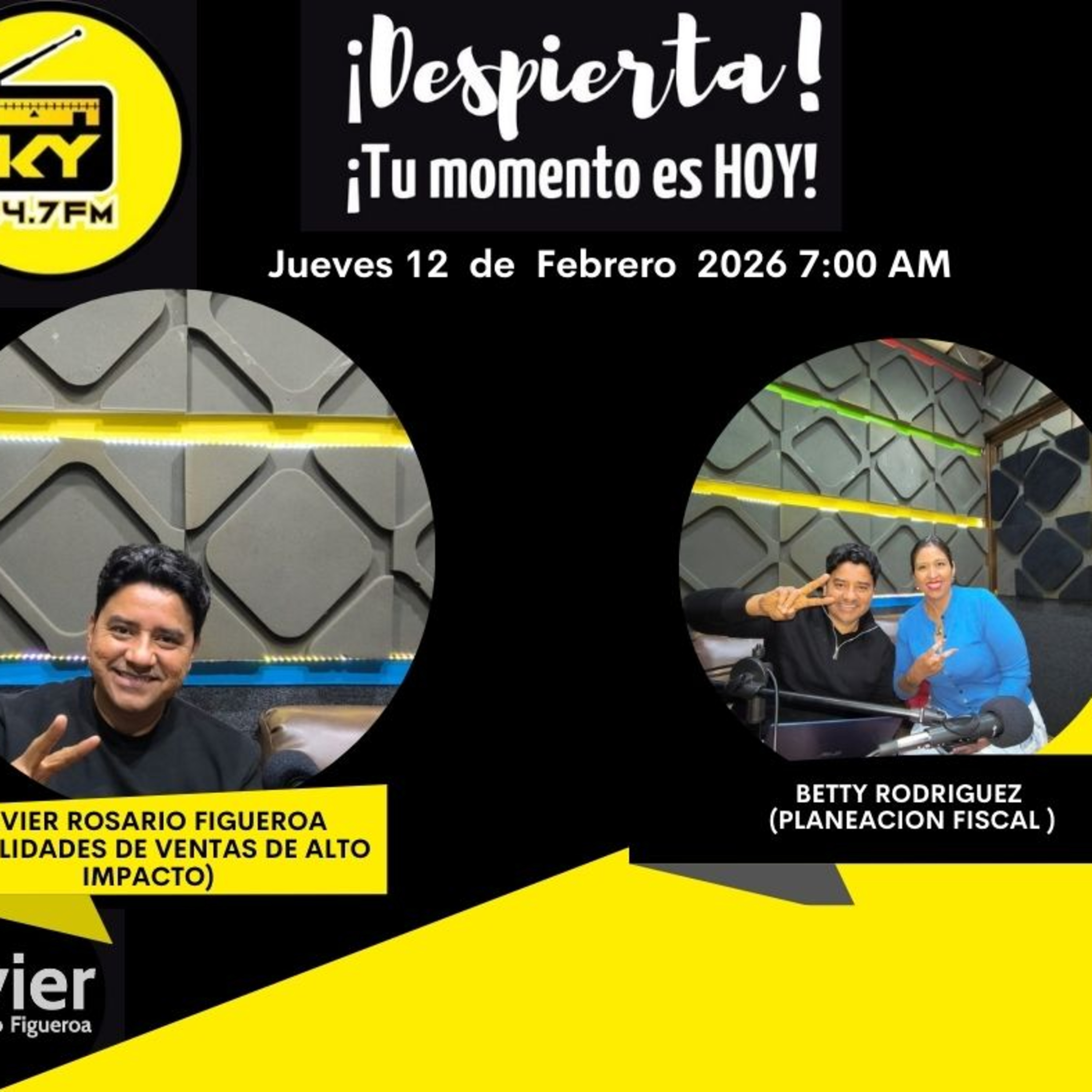 Javier Rosario Figueroa (Habilidades de ventas de alto impacto) Betty Rodriguez (Planeacion Fiscal) episode artwork