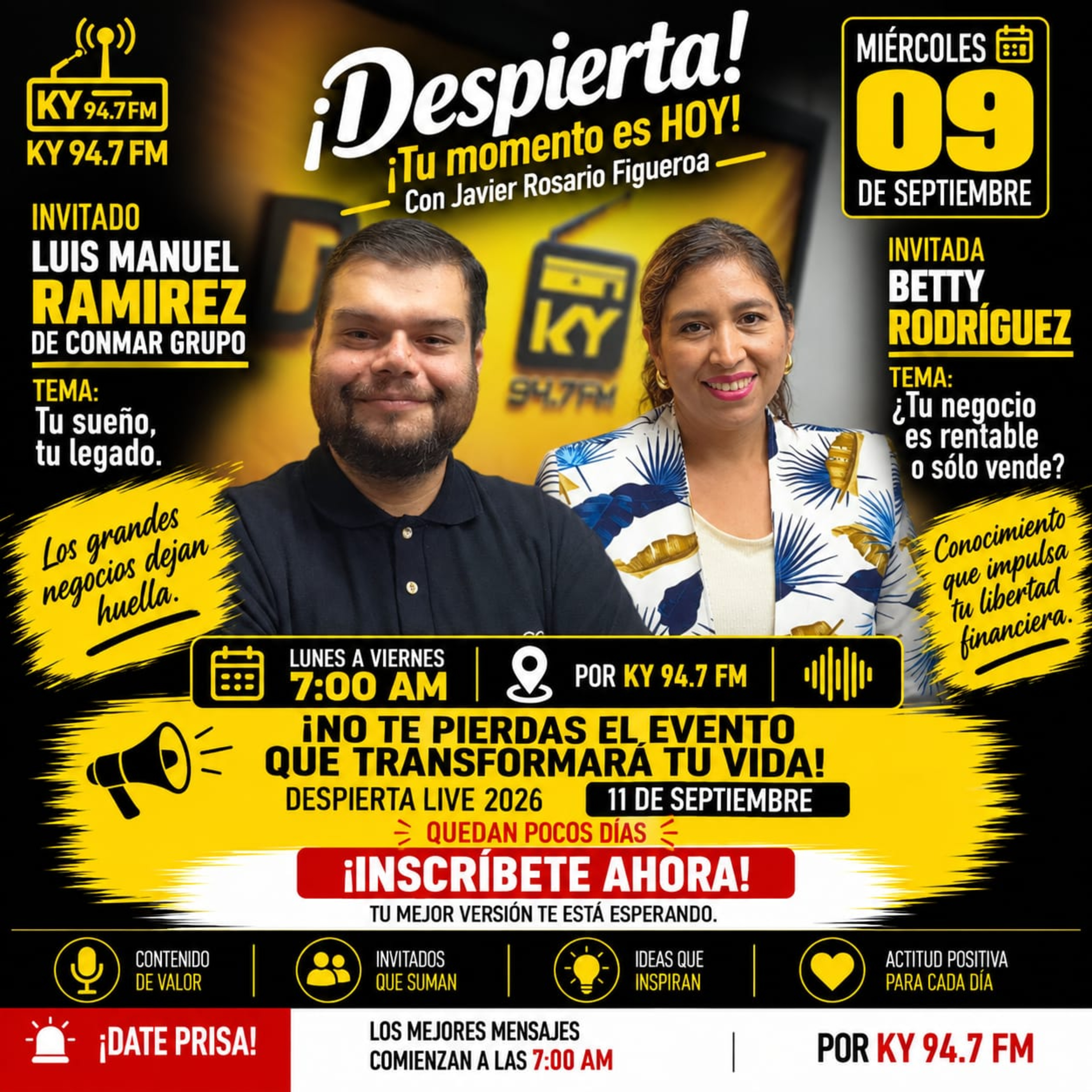 Portada de Despierta con Javier Rosario Figueroa