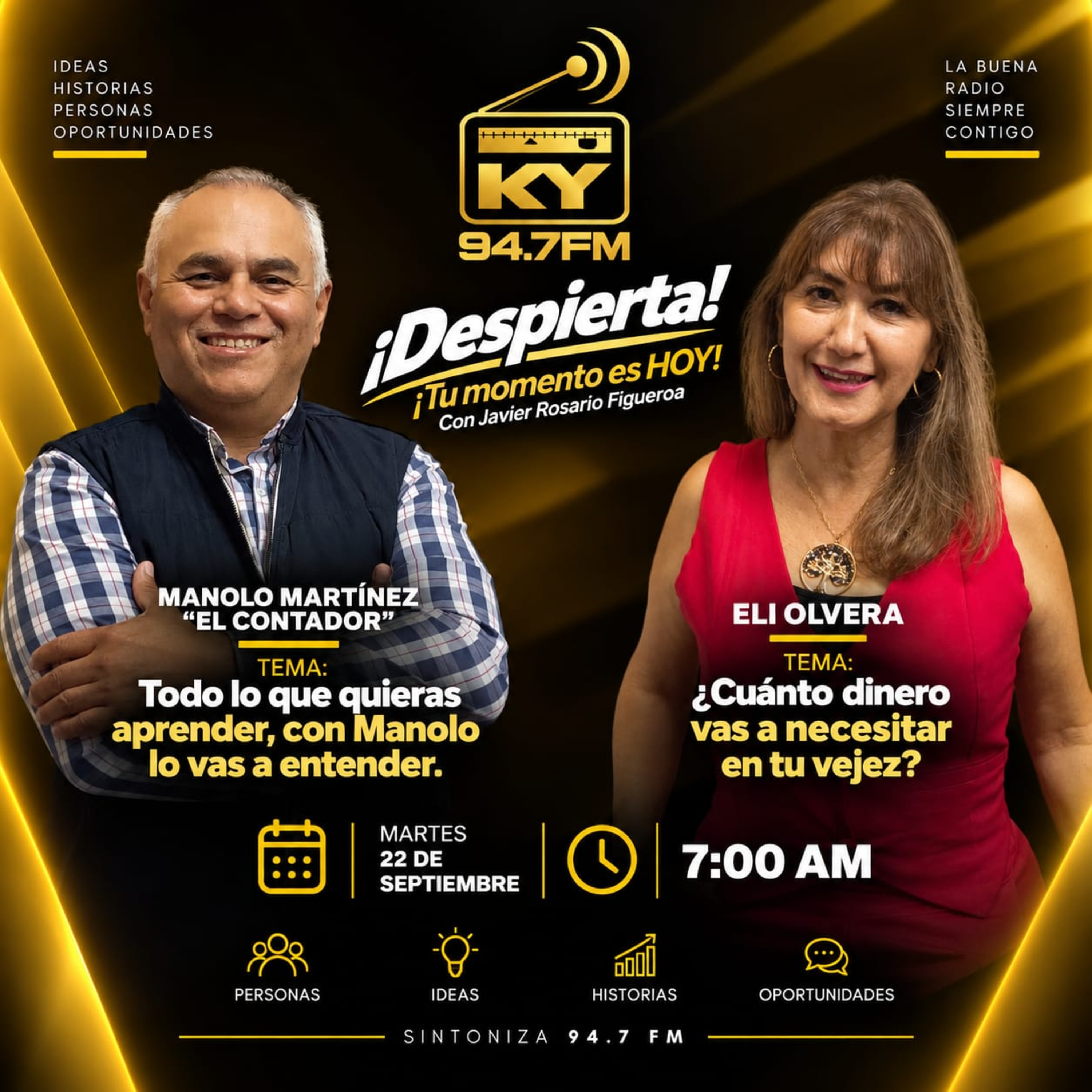 Portada de Despierta con Javier Rosario Figueroa