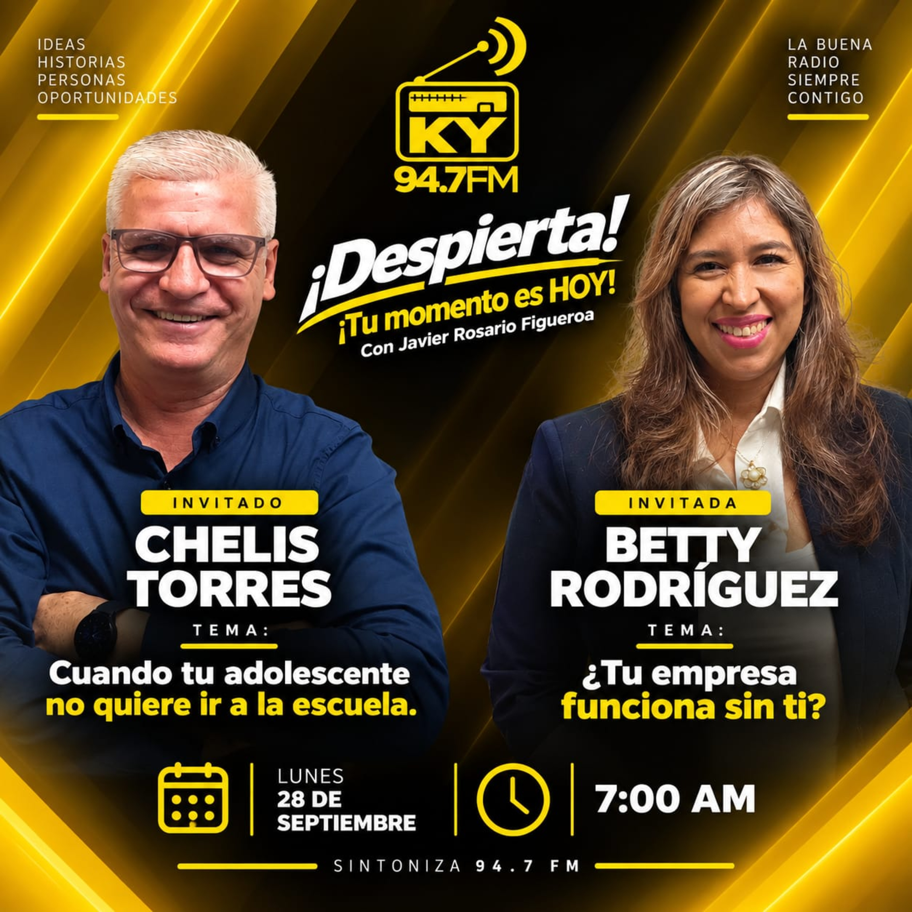 Portada de Despierta con Javier Rosario Figueroa