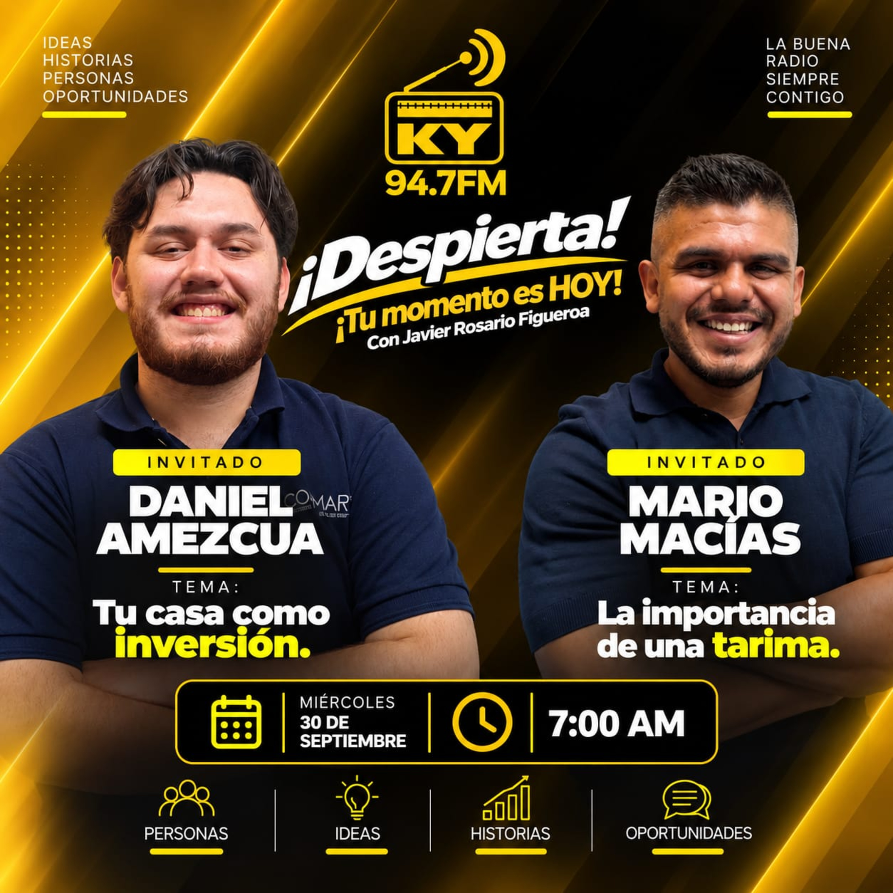 Portada de Despierta con Javier Rosario Figueroa