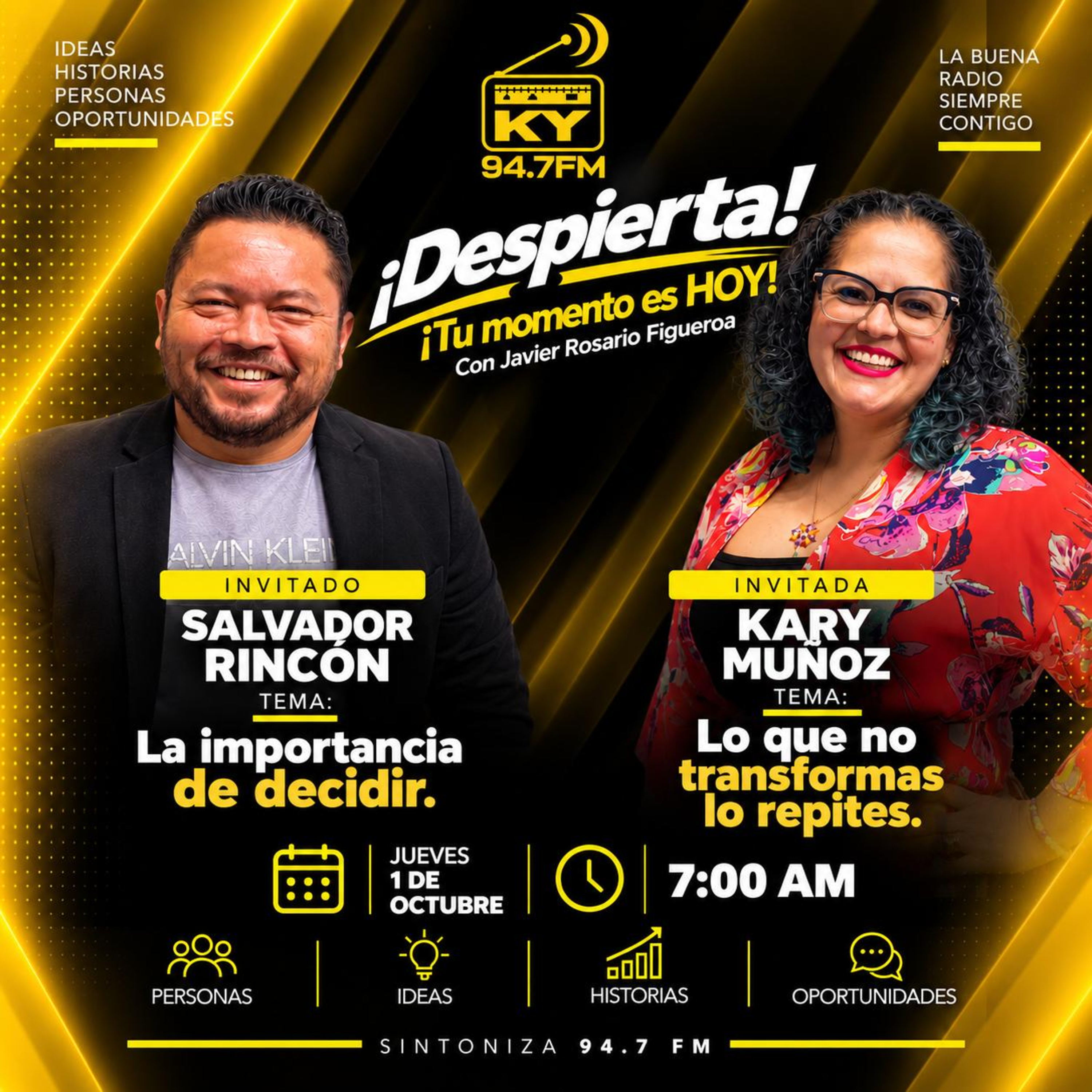 Portada de Despierta con Javier Rosario Figueroa