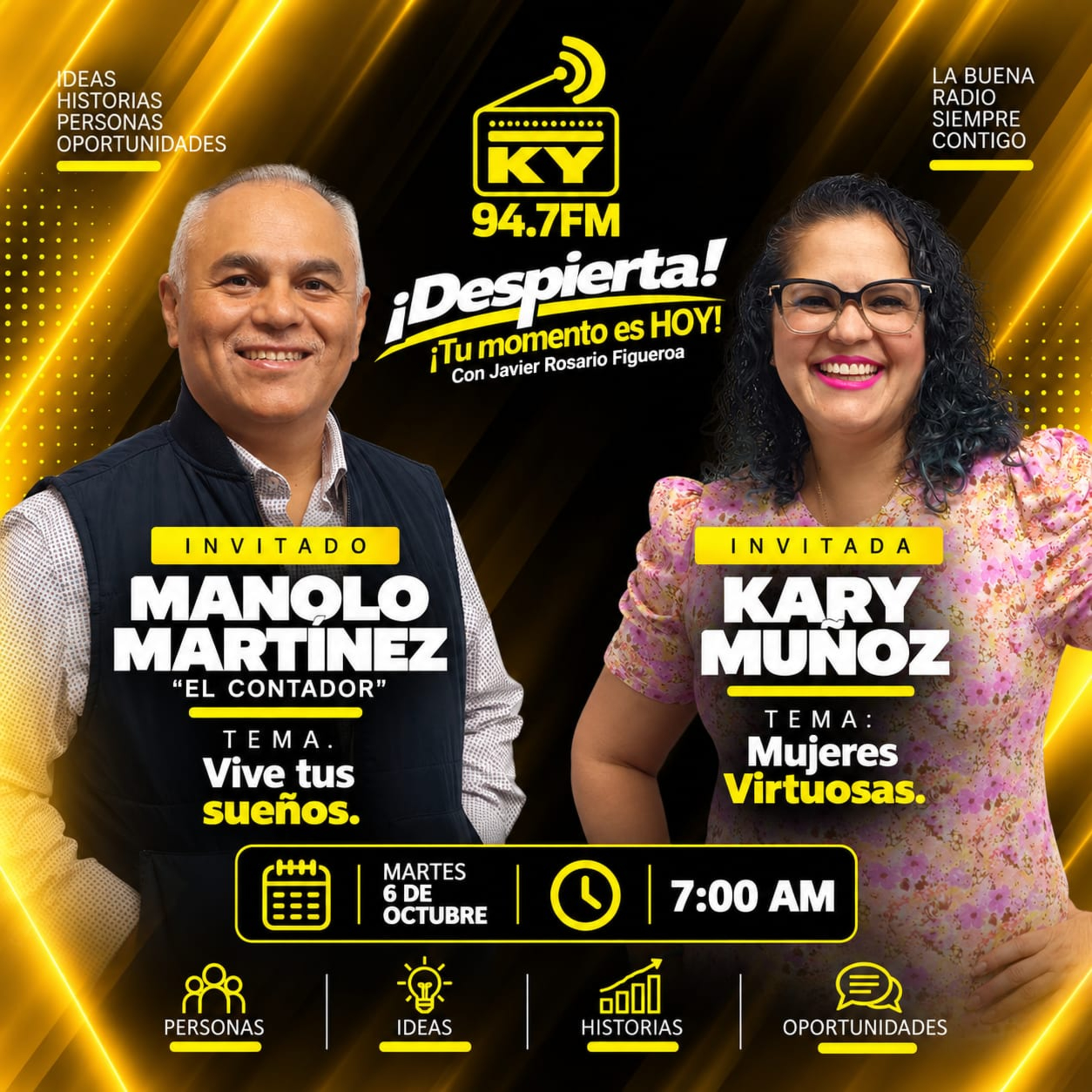 Portada de Despierta con Javier Rosario Figueroa