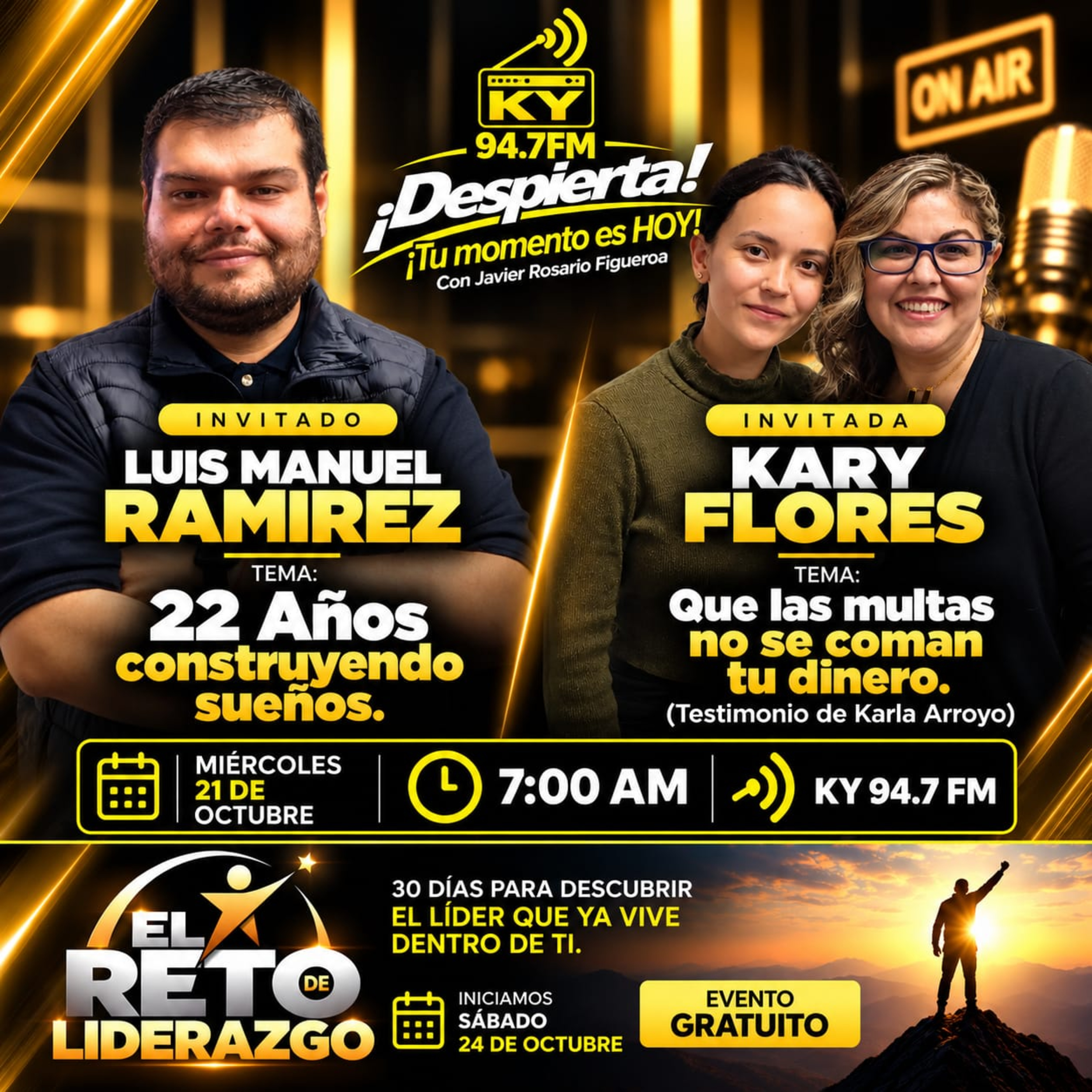 Portada de Despierta con Javier Rosario Figueroa