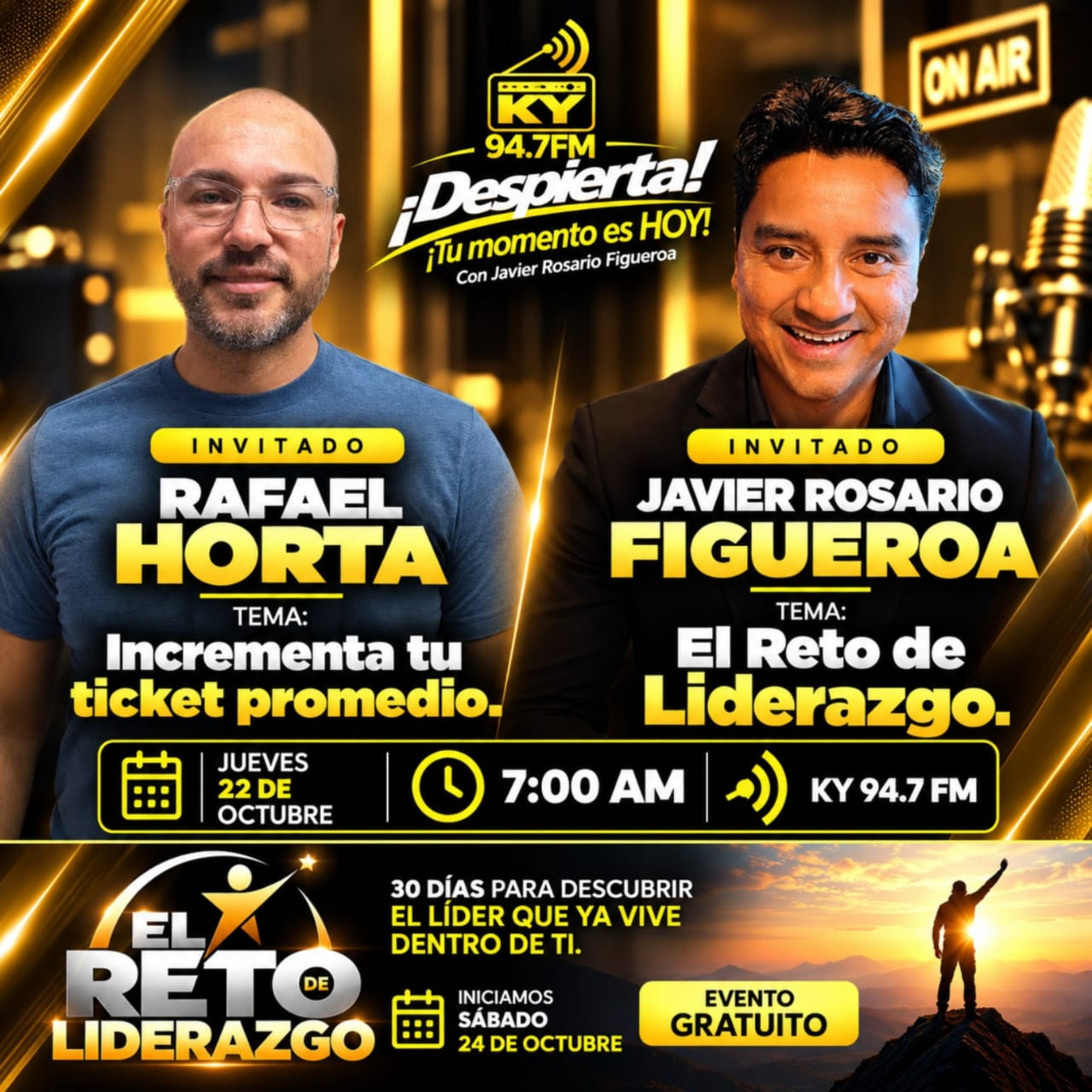 Portada de Despierta con Javier Rosario Figueroa