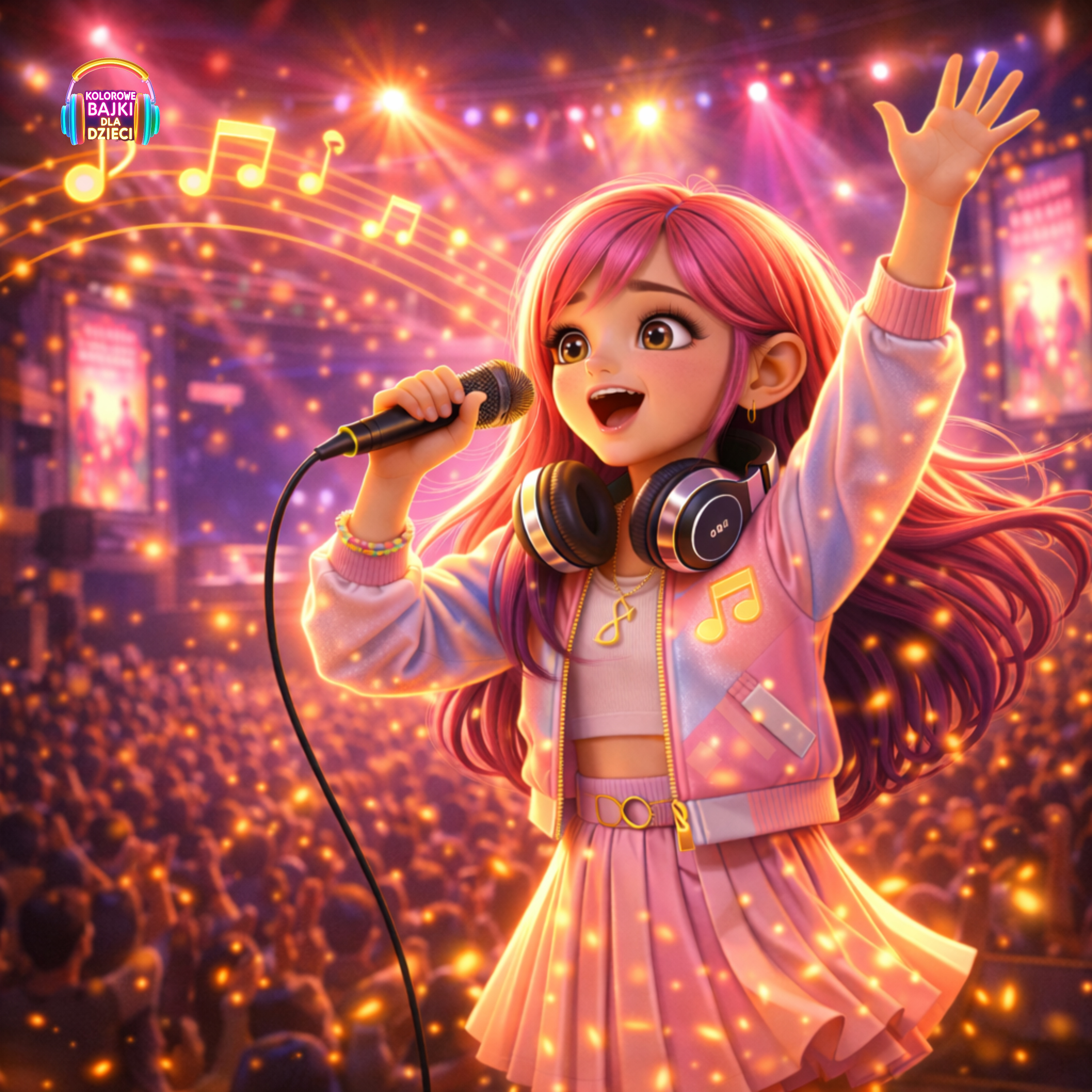 Dziewczynka z YouTube została gwiazdą 🎤✨ Lumi Melody i Złote Nutki | Bajka muzyczna K-Pop