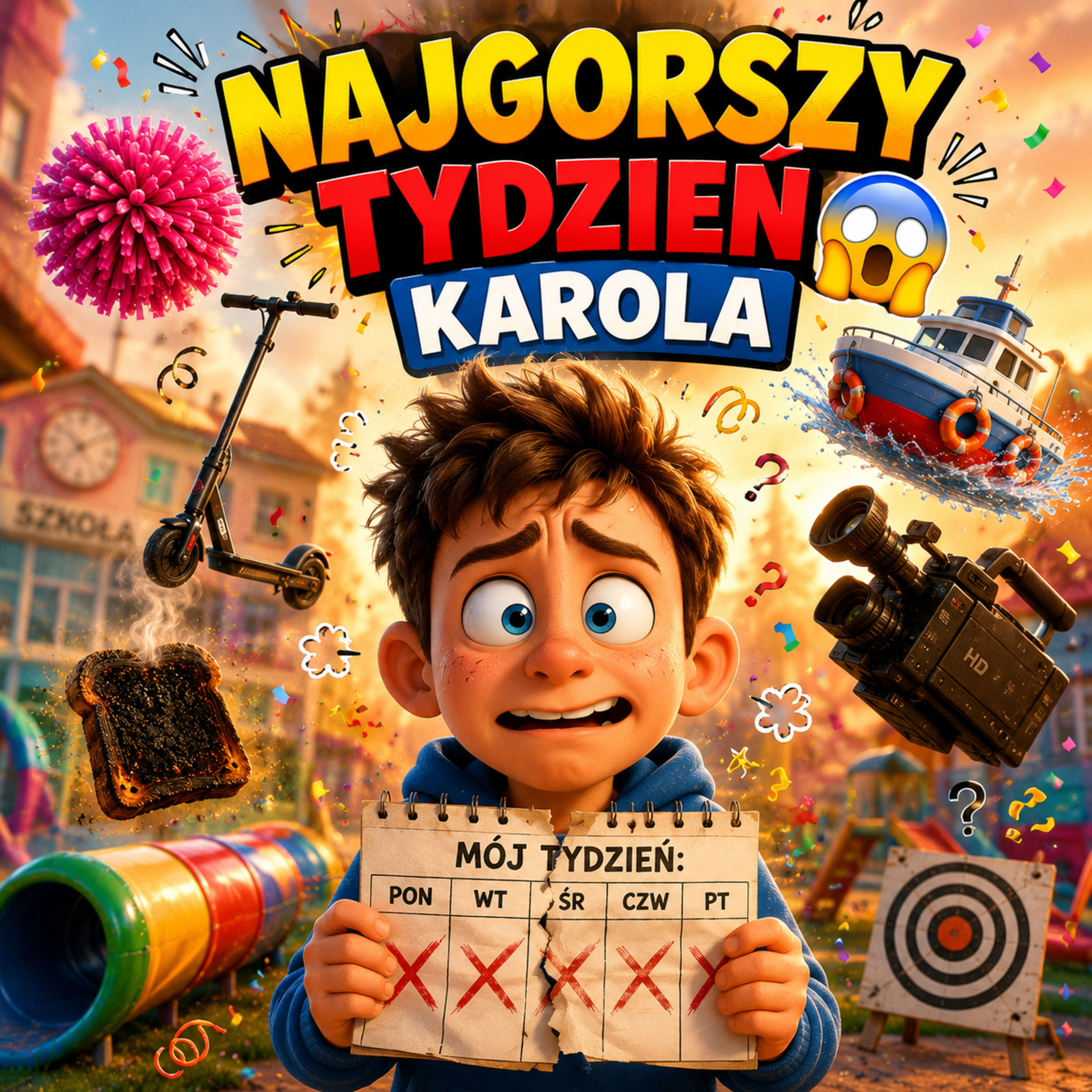 Pamiętnik Karola #24 Cheerleader, Strzelnica i Katastrofa na Statku 😱🚢 | Najgorszy Tydzień Karola episode artwork