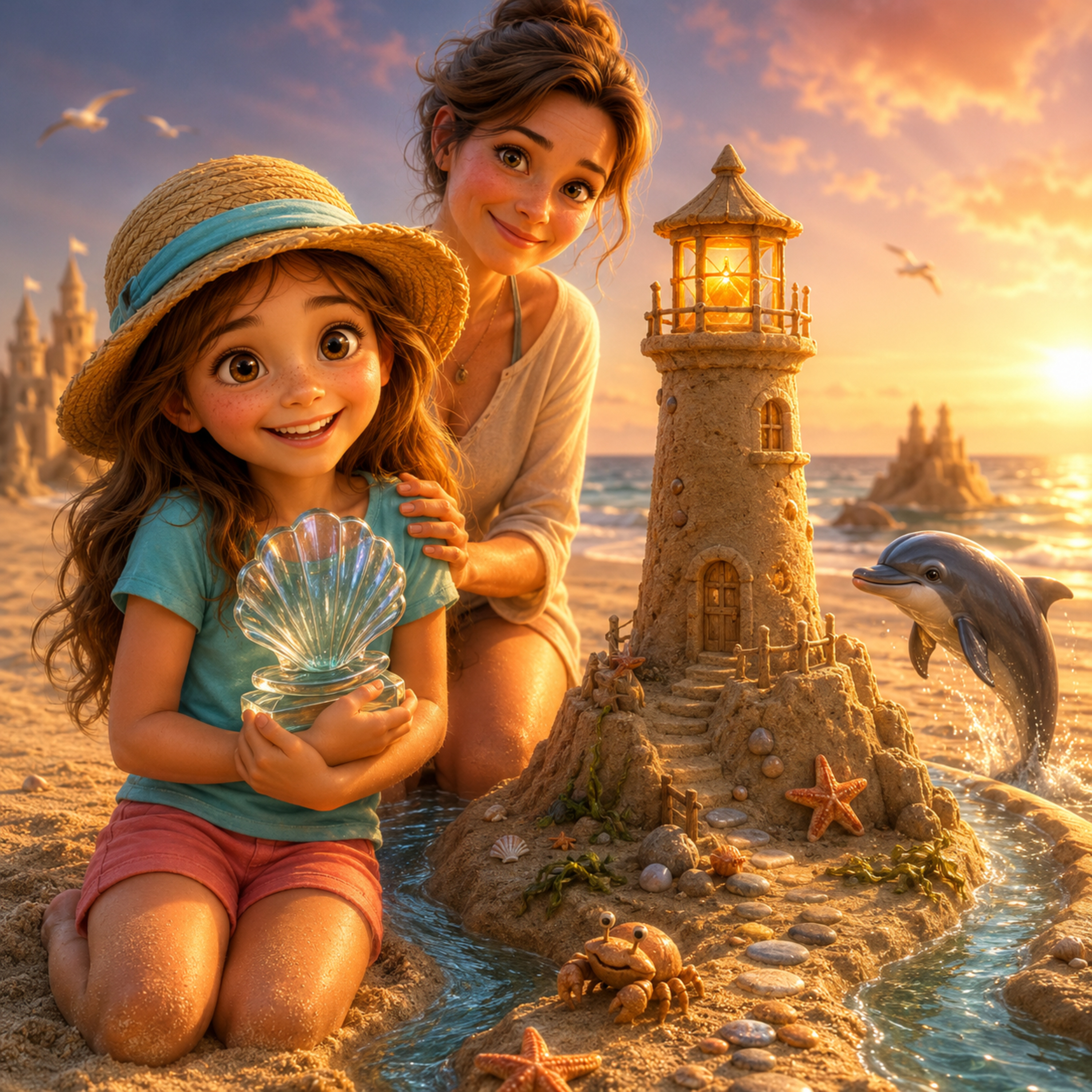 Marysia i wielki konkurs rzeźb z piasku 🏖️ Bajka wakacyjna dla dzieci | Kolorowe Bajki episode artwork