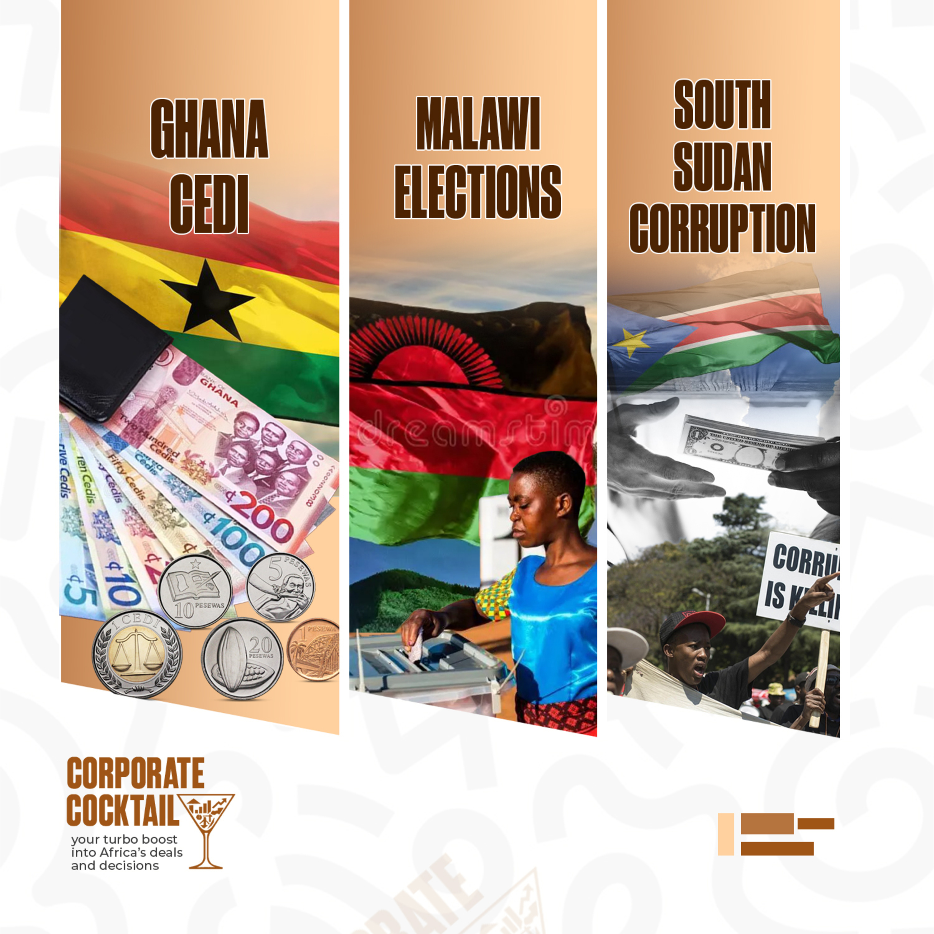 Currencies, Corruption & Comebacks — Ghana’s Cedi Wobbles, Malawi Recycles Democracy, South Sudan Sinks in Graft episode artwork