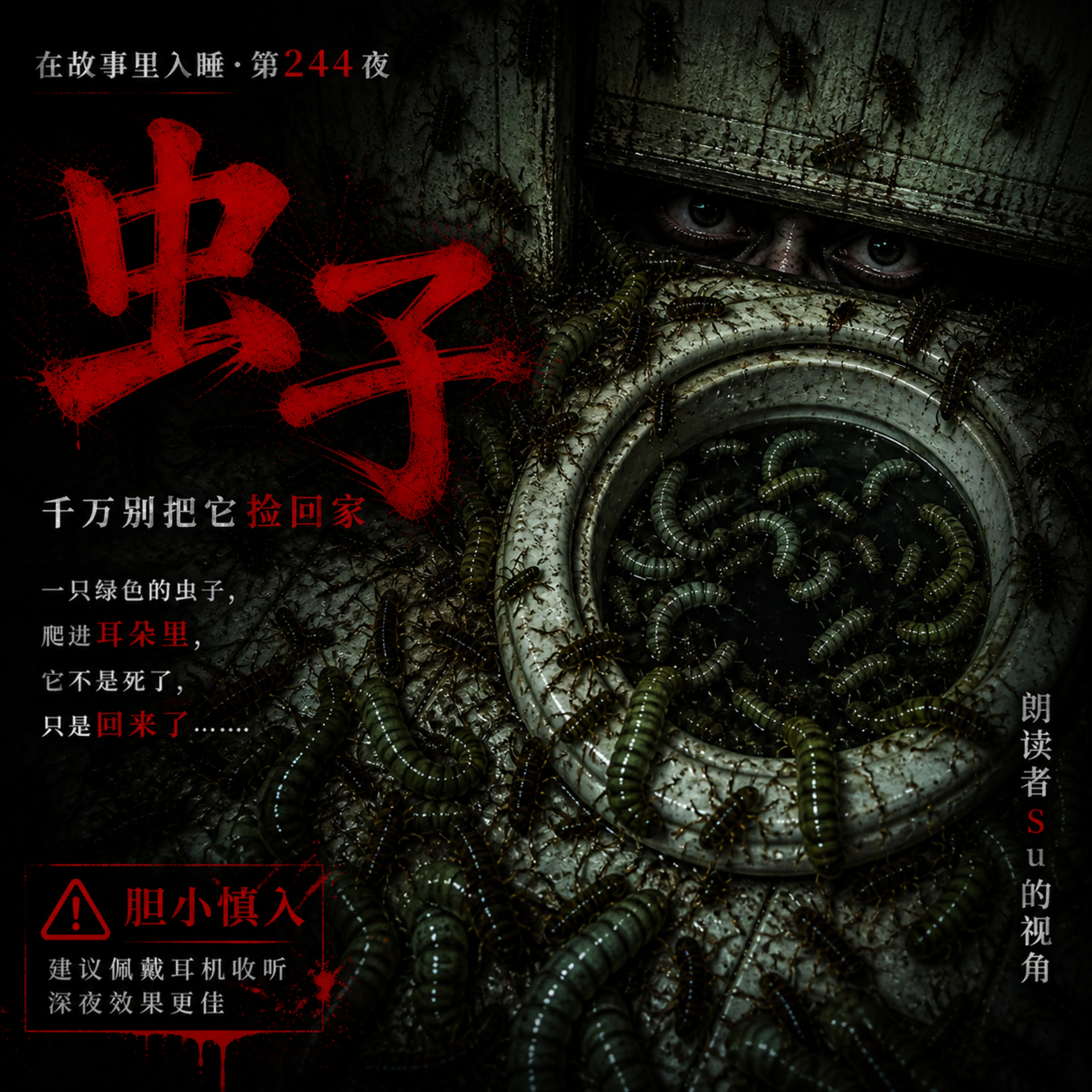 在故事里入睡·244夜·《虫子》：它已经爬到你的耳边了（恐怖惊悚） episode artwork
