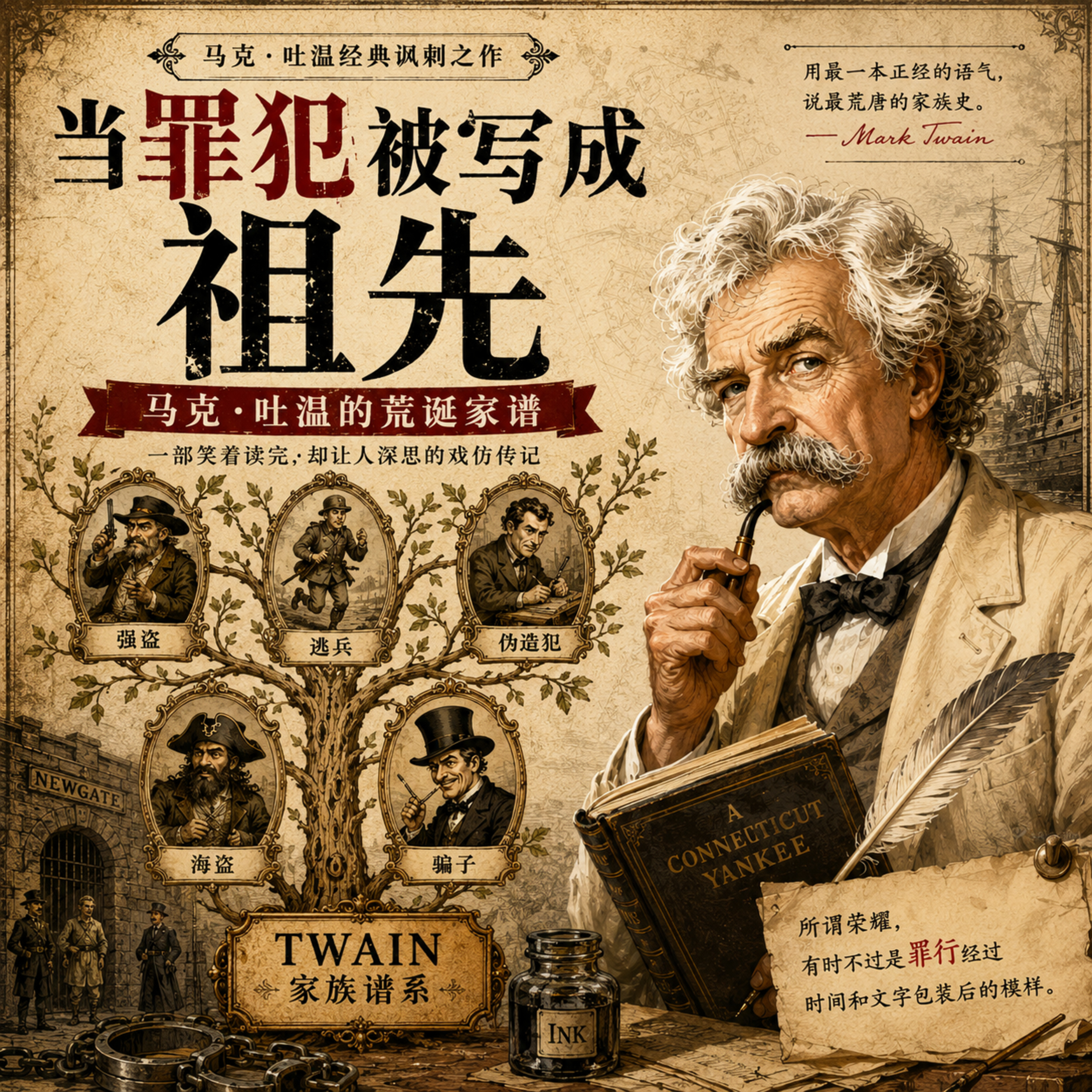 在故事里入睡·298夜·《戏仿传记》：马克·吐温的荒诞家谱 episode artwork
