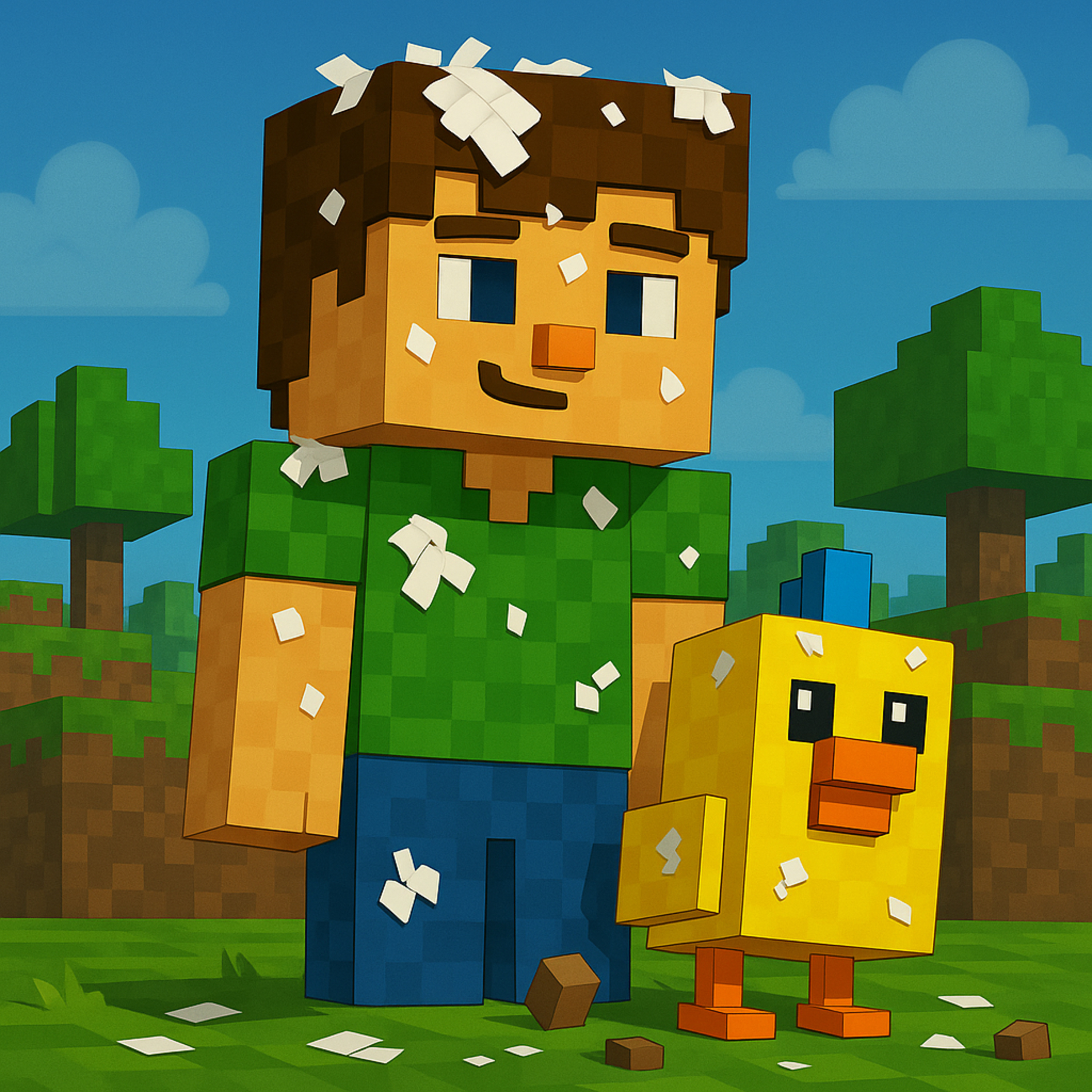 Kapitola 29 – Den, kdy se peří lepí | Karlíkovy minecraftické pohádky