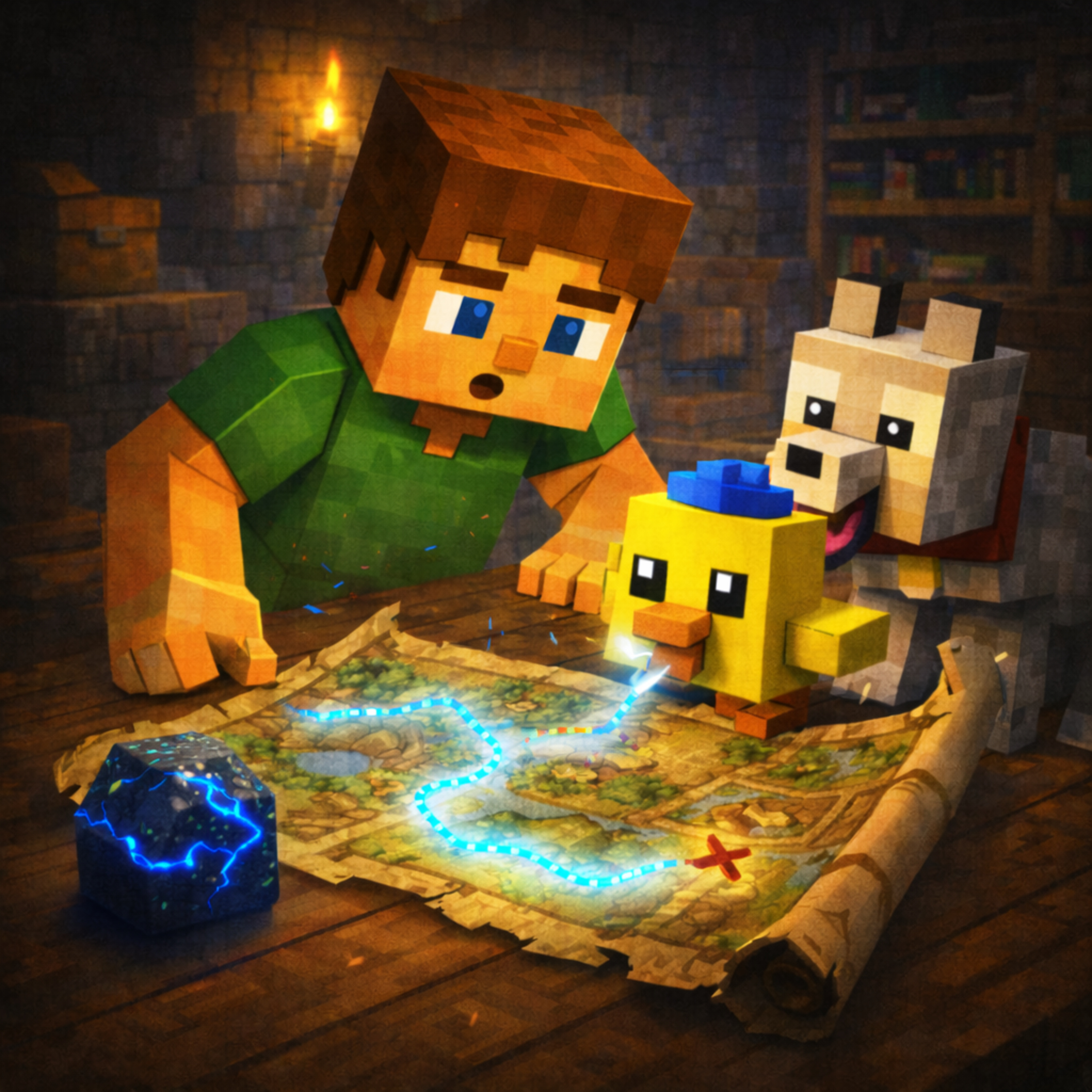Kapitola 51 – Mapa, která nespí | Karlíkovy minecraftické pohádky (Kniha 2)