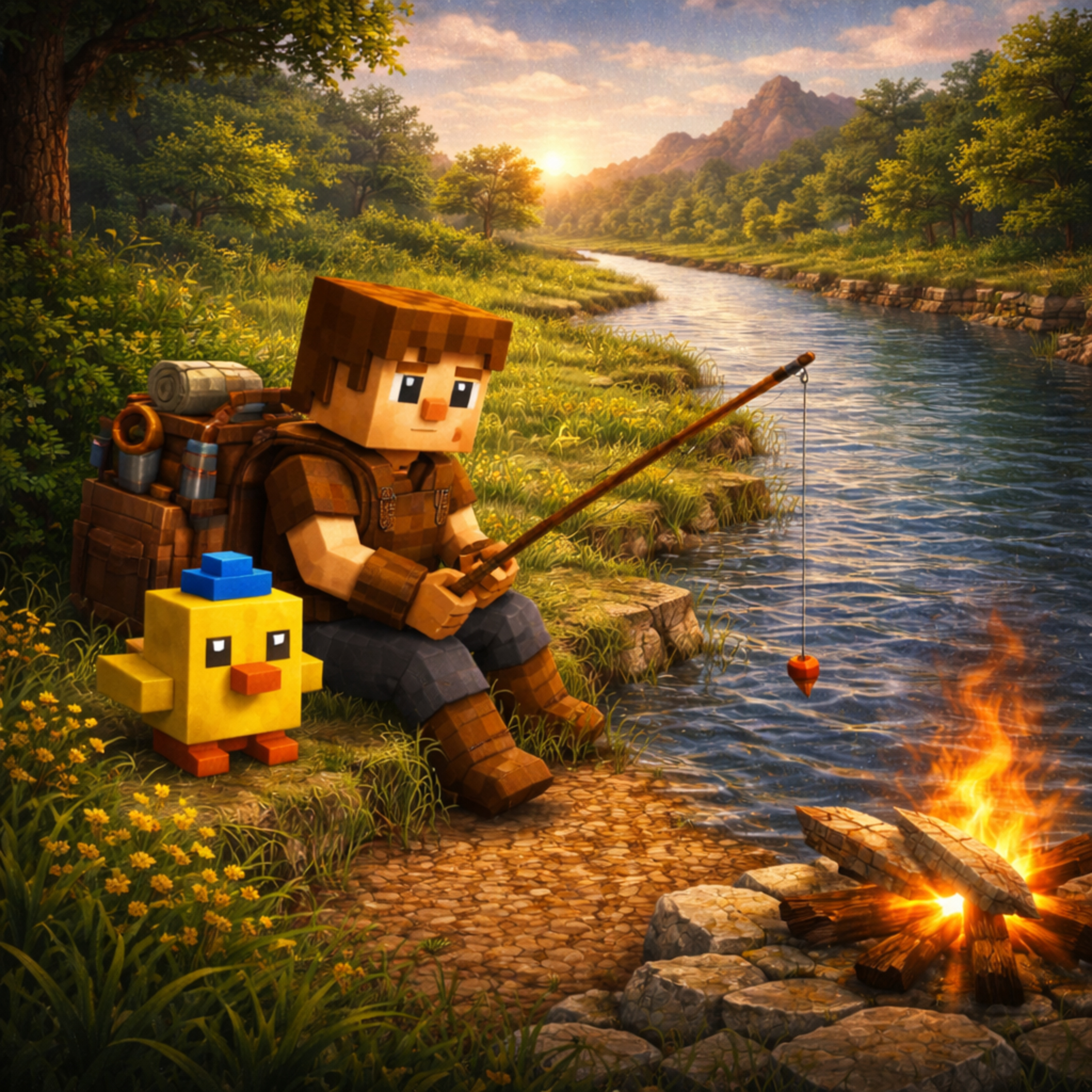 Kapitola 56 – Tam, kde řeka končí | Karlíkovy minecraftické pohádky (Kniha 2)