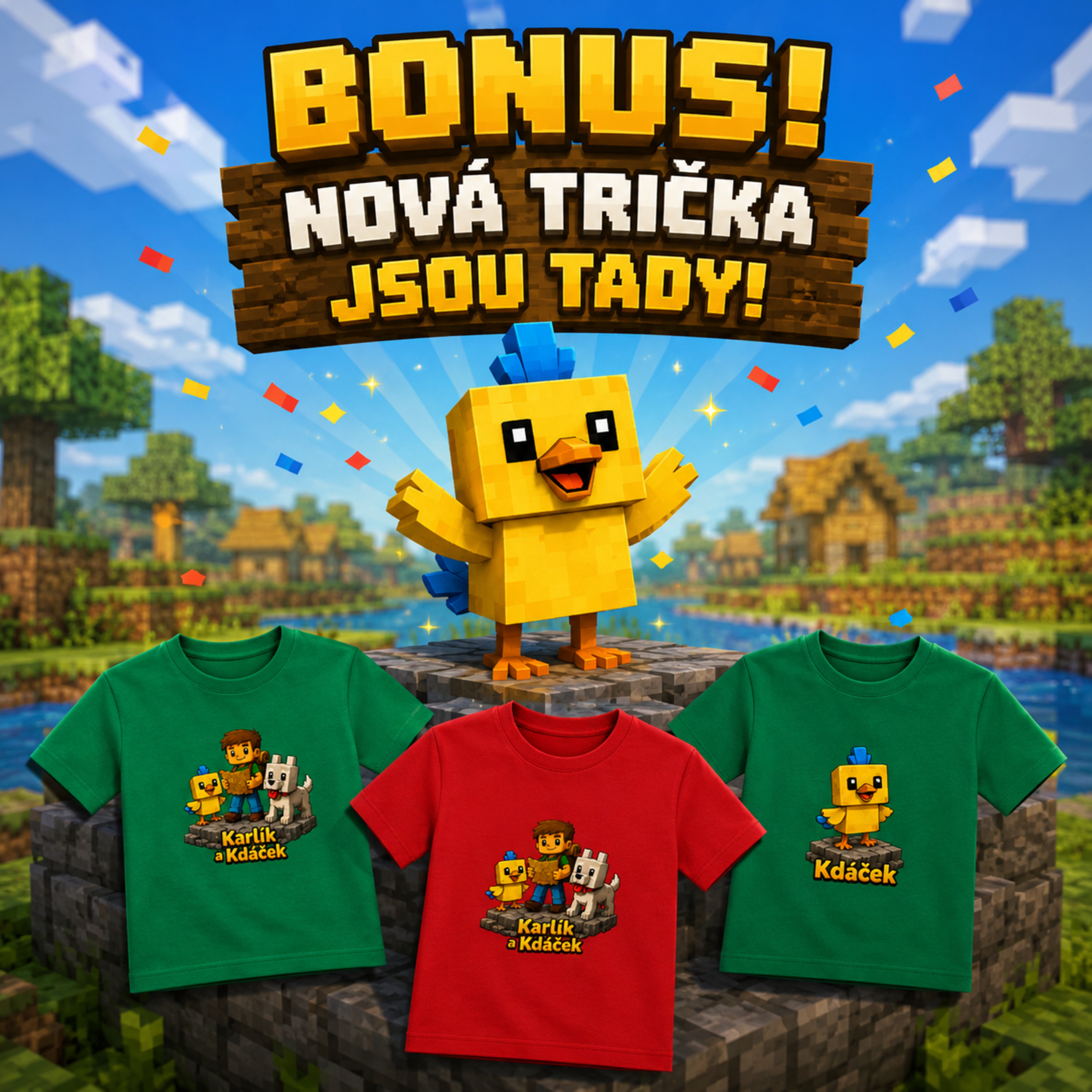 BONUS: Kdáček a tričko pro hrdiny KDACEK.COM | Karlíkovy minecraftické pohádky (Kniha 2) episode artwork