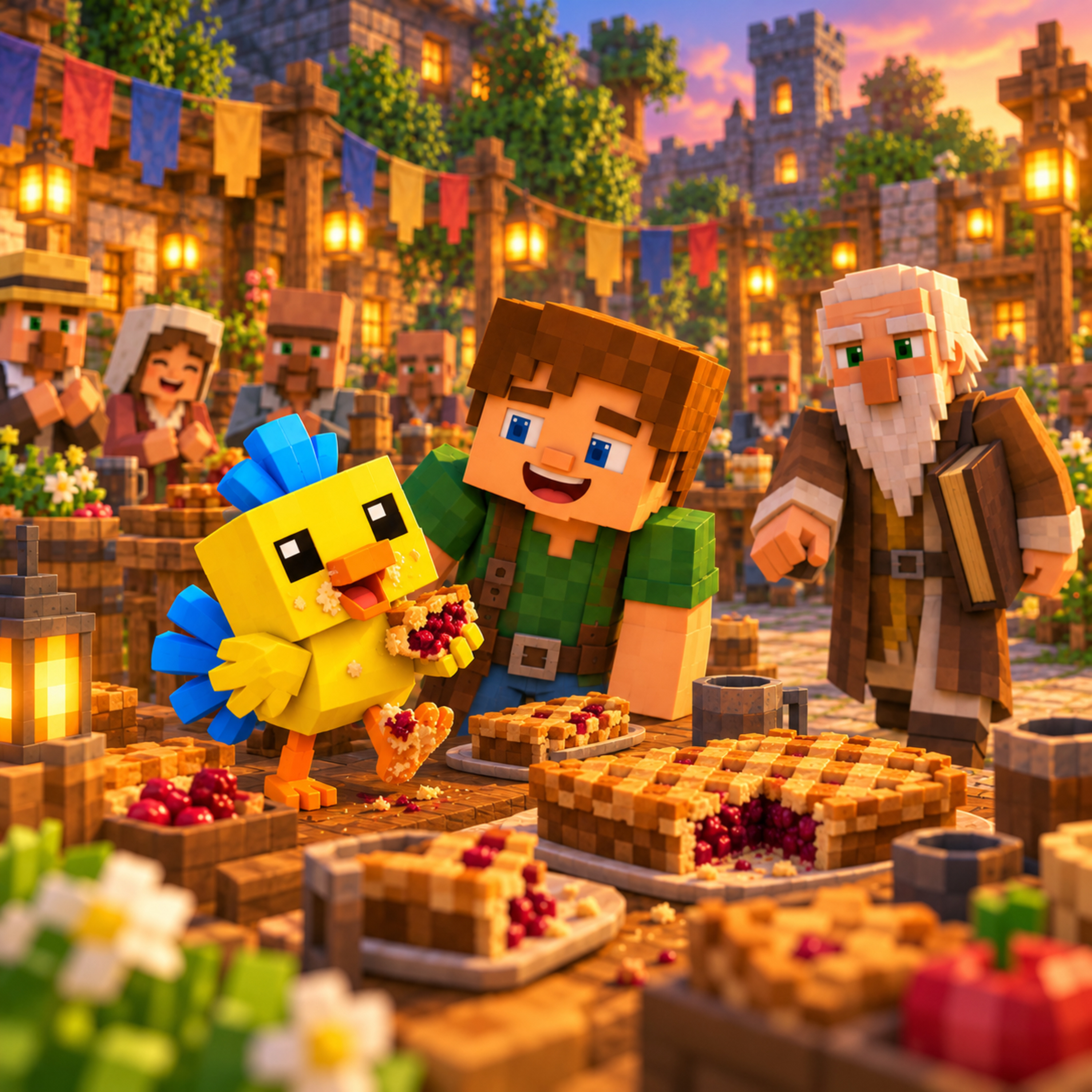 Kapitola 96 - Oslava, která přinesla staré jméno | Karlíkovy minecraftické pohádky (Kniha 2)