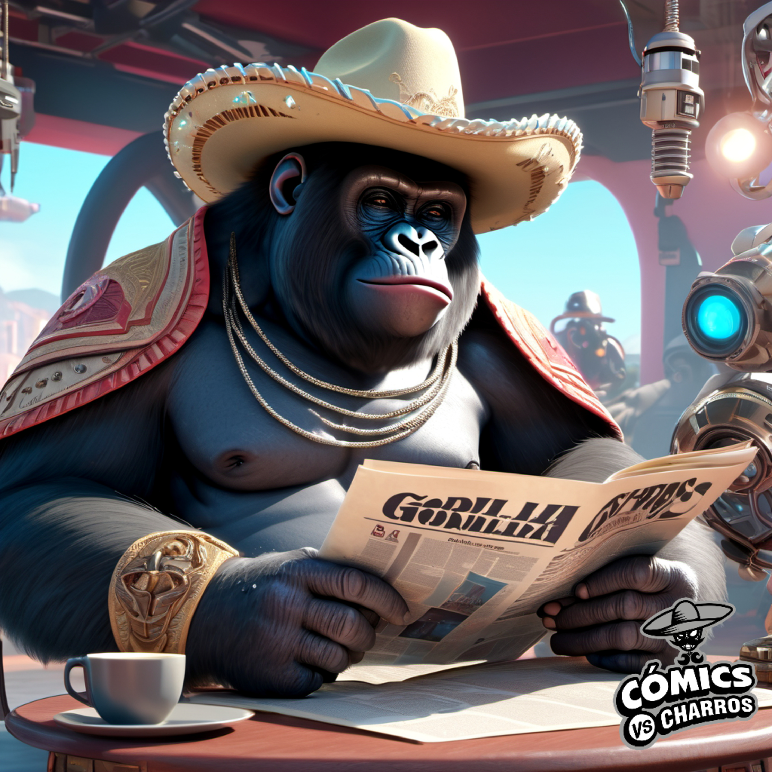 Portada de Cómics vs Charros