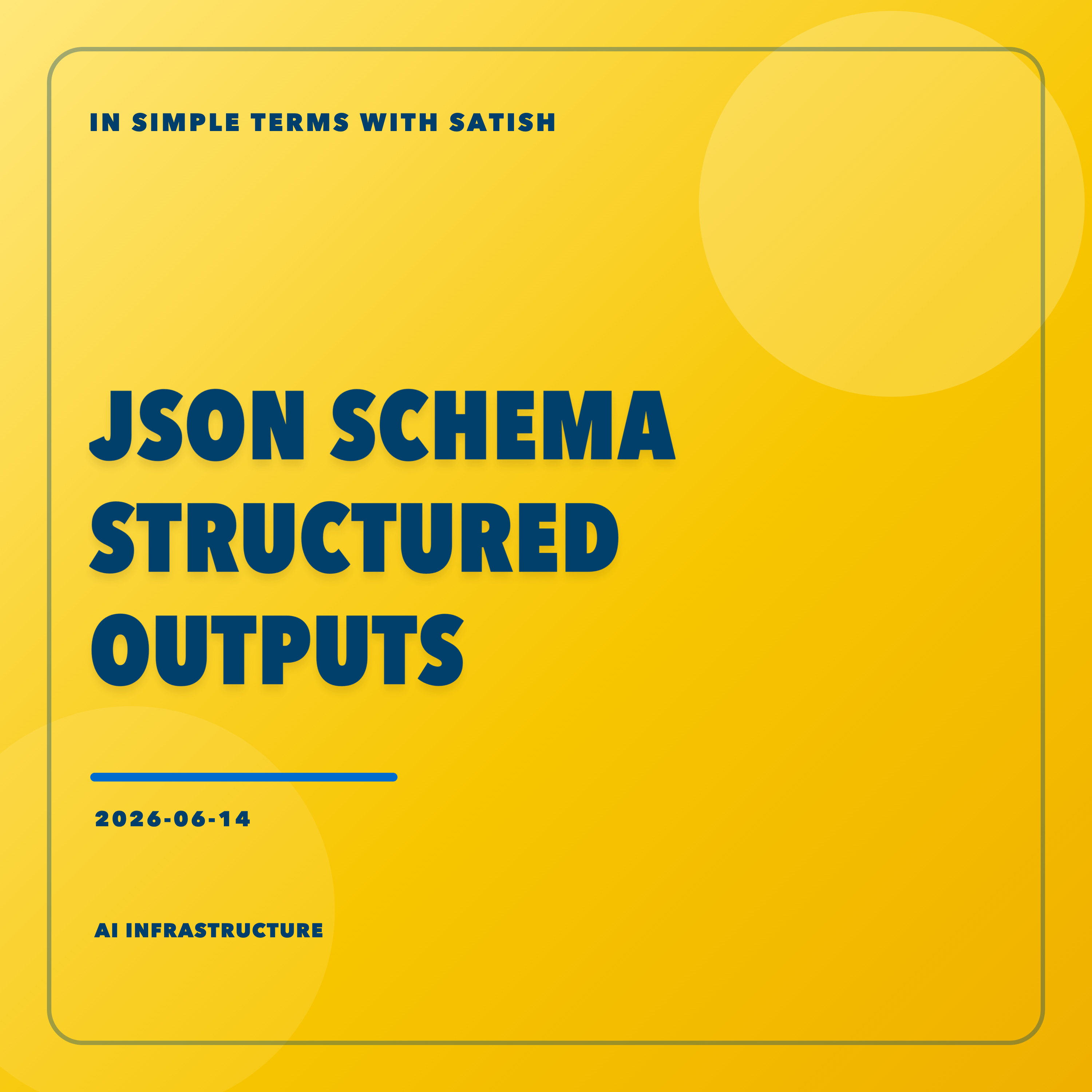 JSON Schema Structured Outputs episode artwork