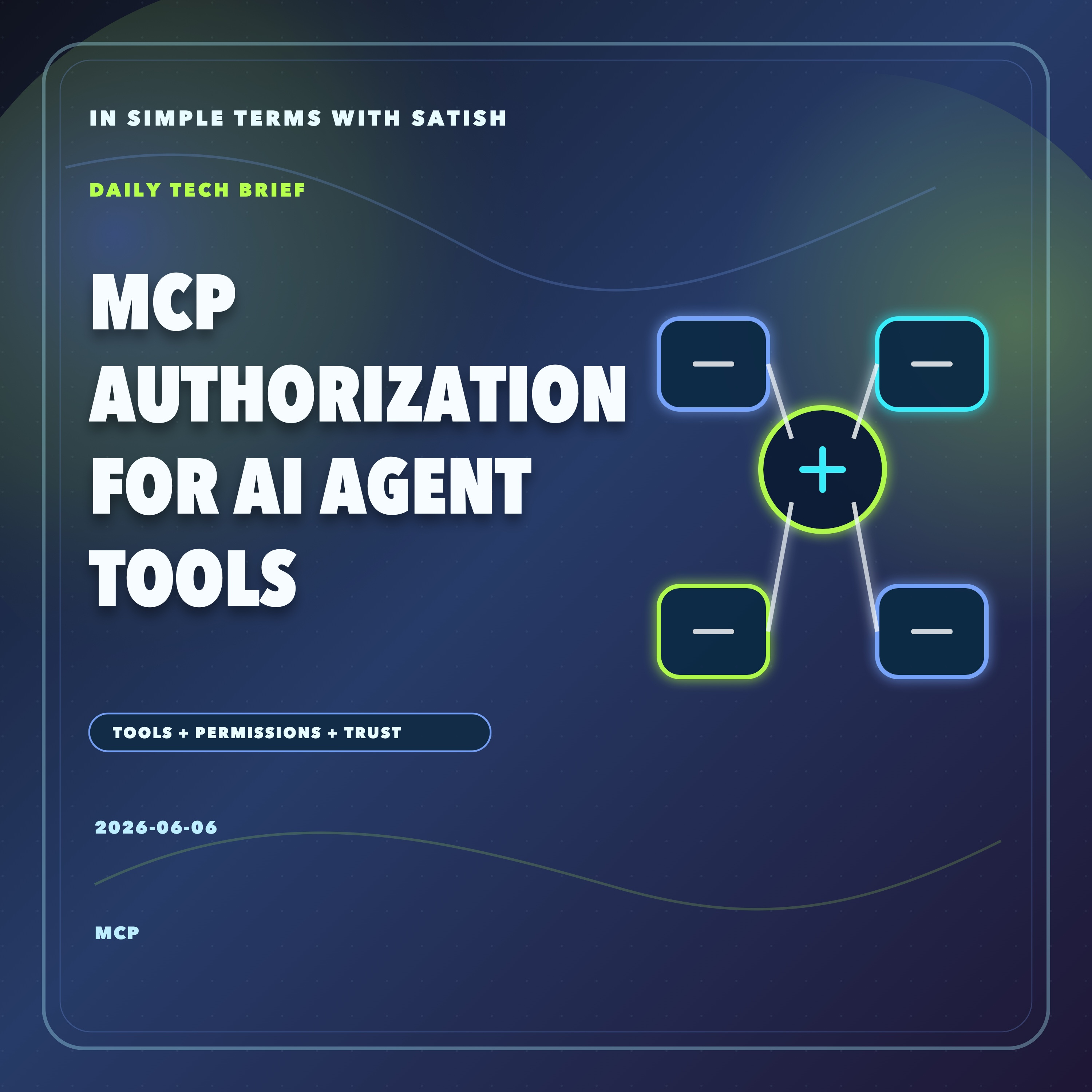 MCP Authorization for AI Agent Tools episode artwork