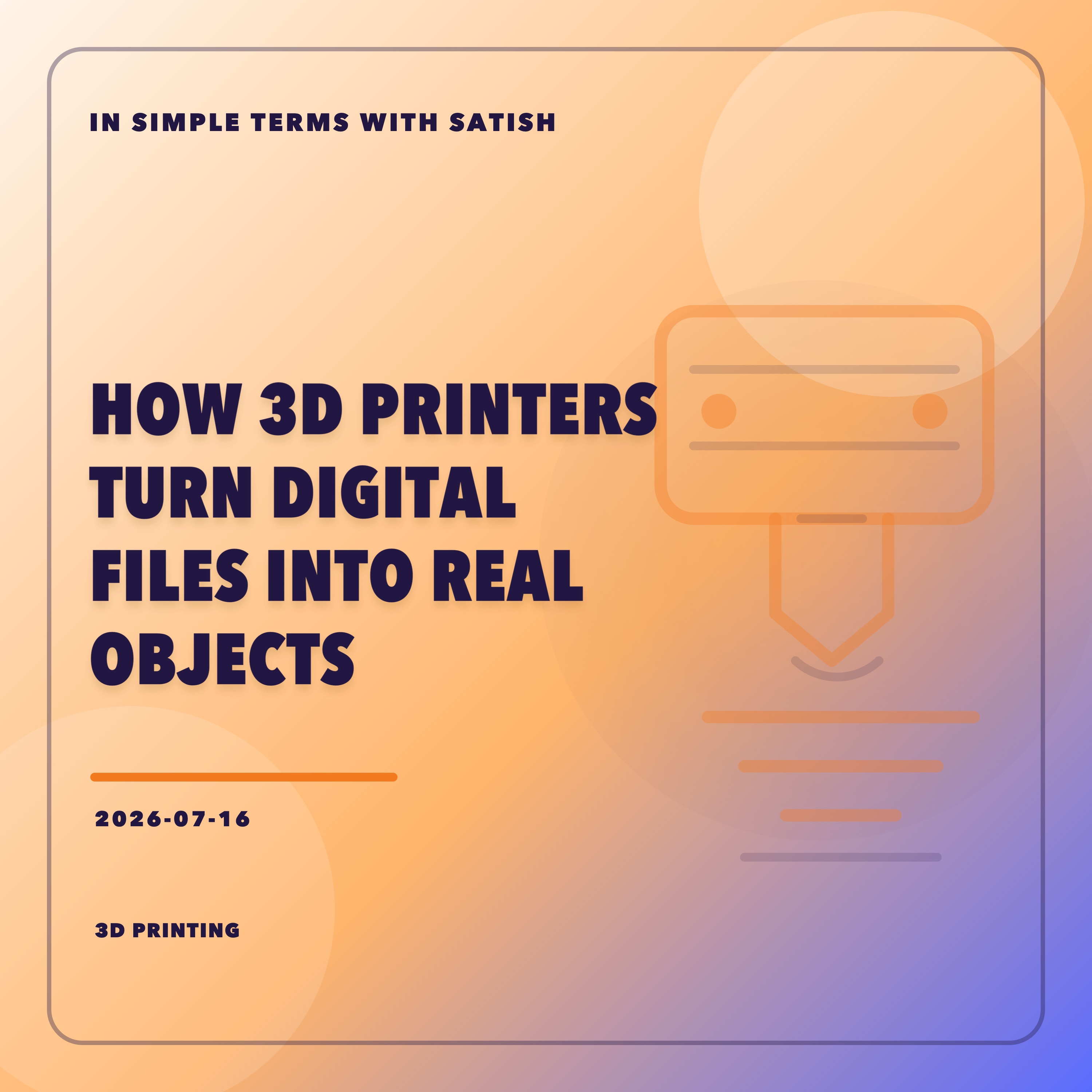 How 3D Printers Turn Digital Files Into Real Objects episode artwork