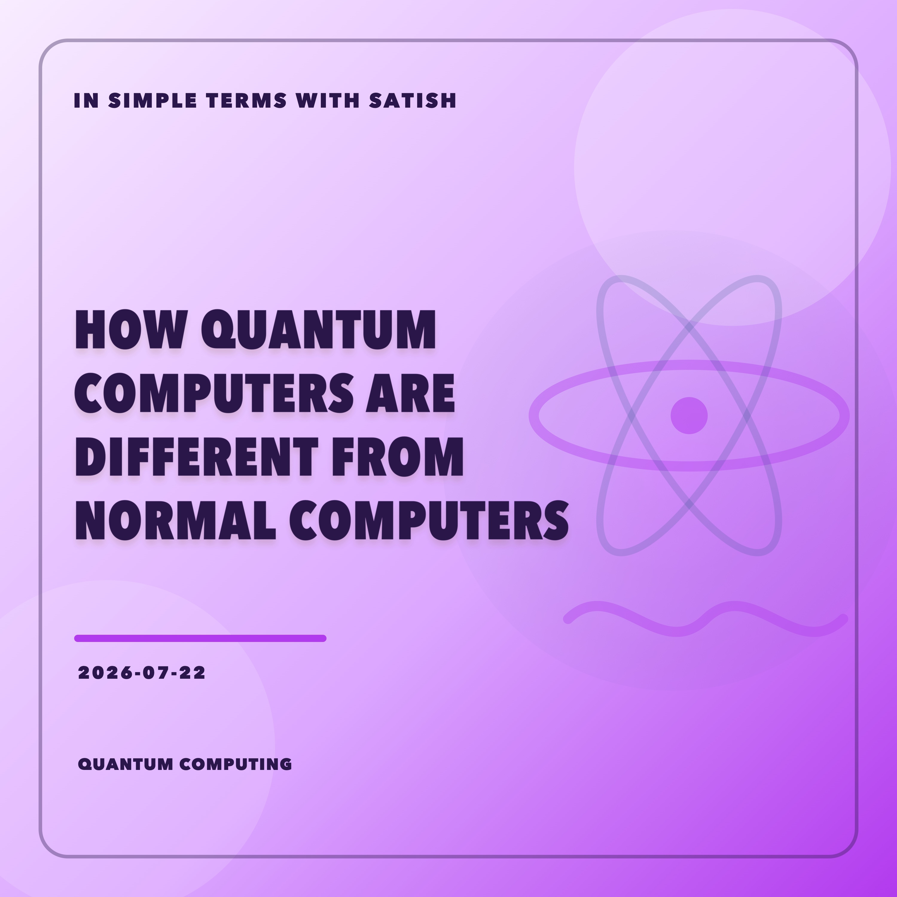 How Quantum Computers Are Different From Normal Computers episode artwork