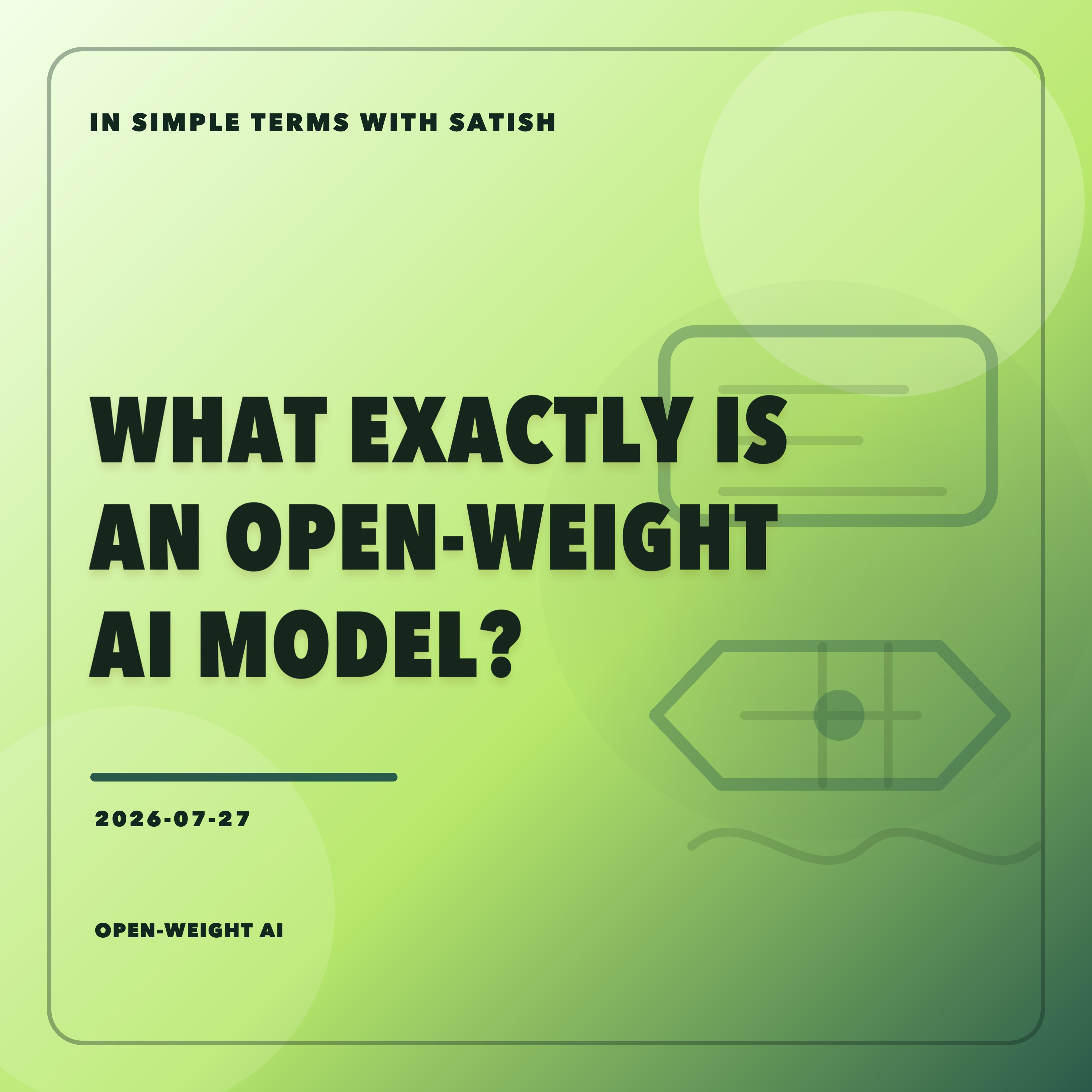 What Exactly Is An Open-Weight AI Model? episode artwork