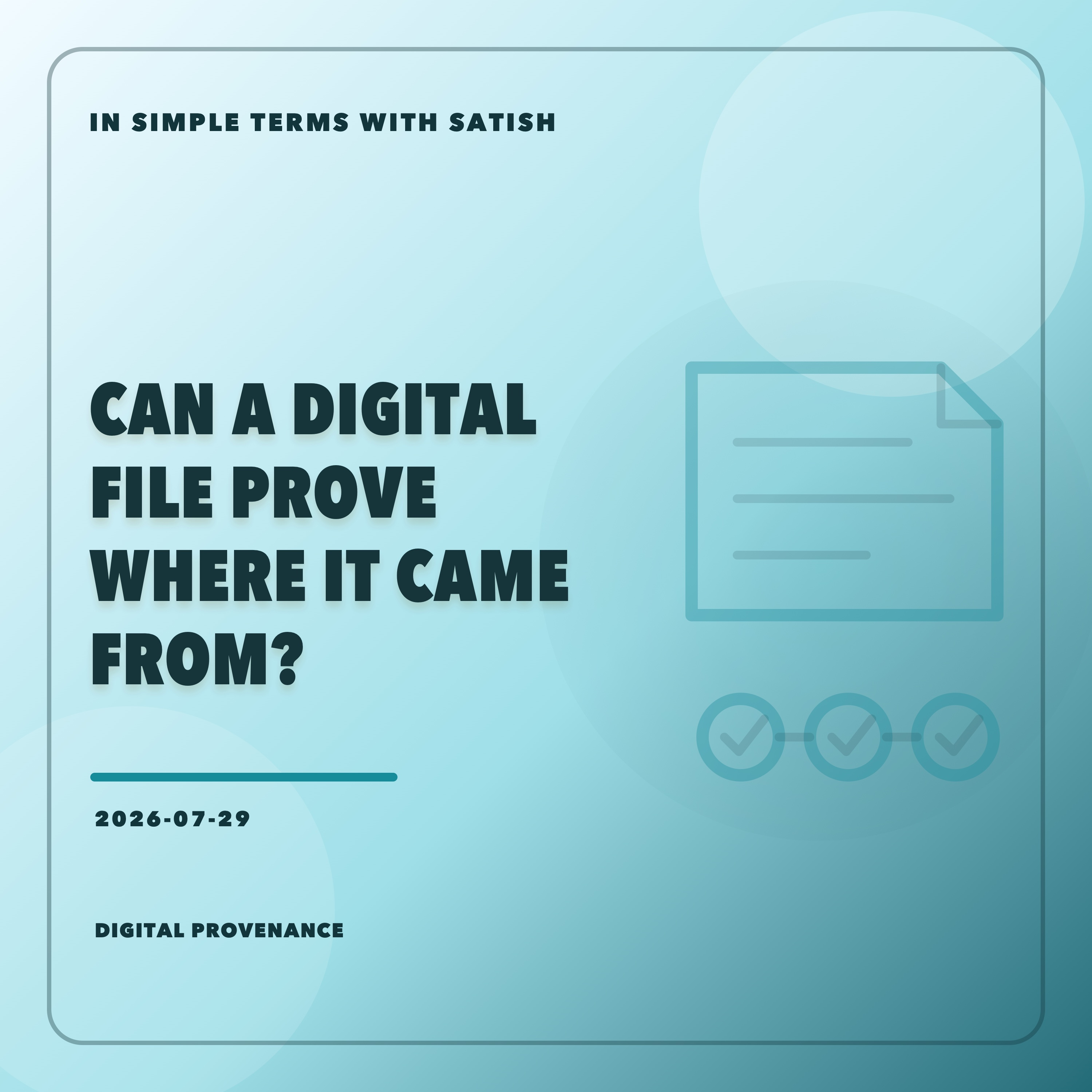 Can A Digital File Prove Where It Came From? episode artwork