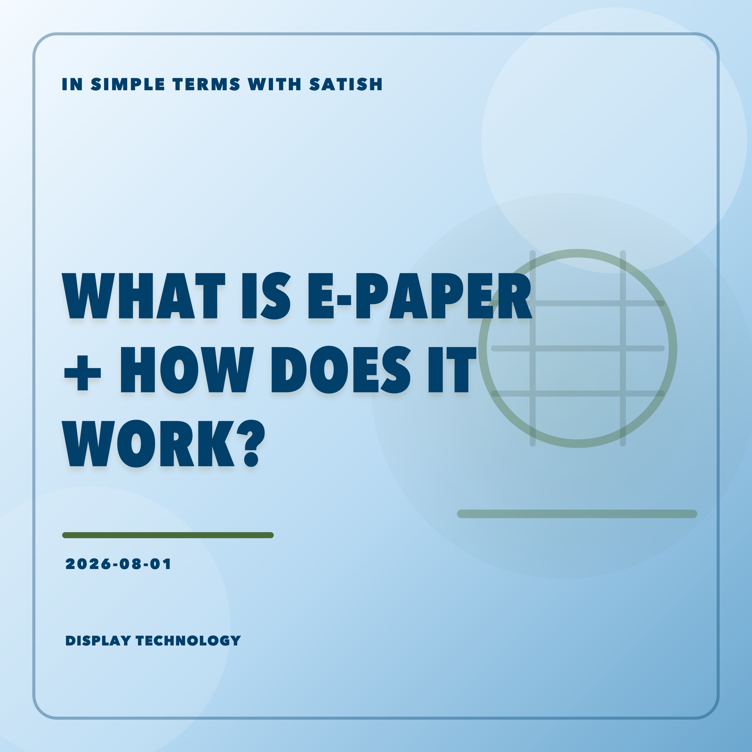 What Is E-Paper and How Does It Work? episode artwork