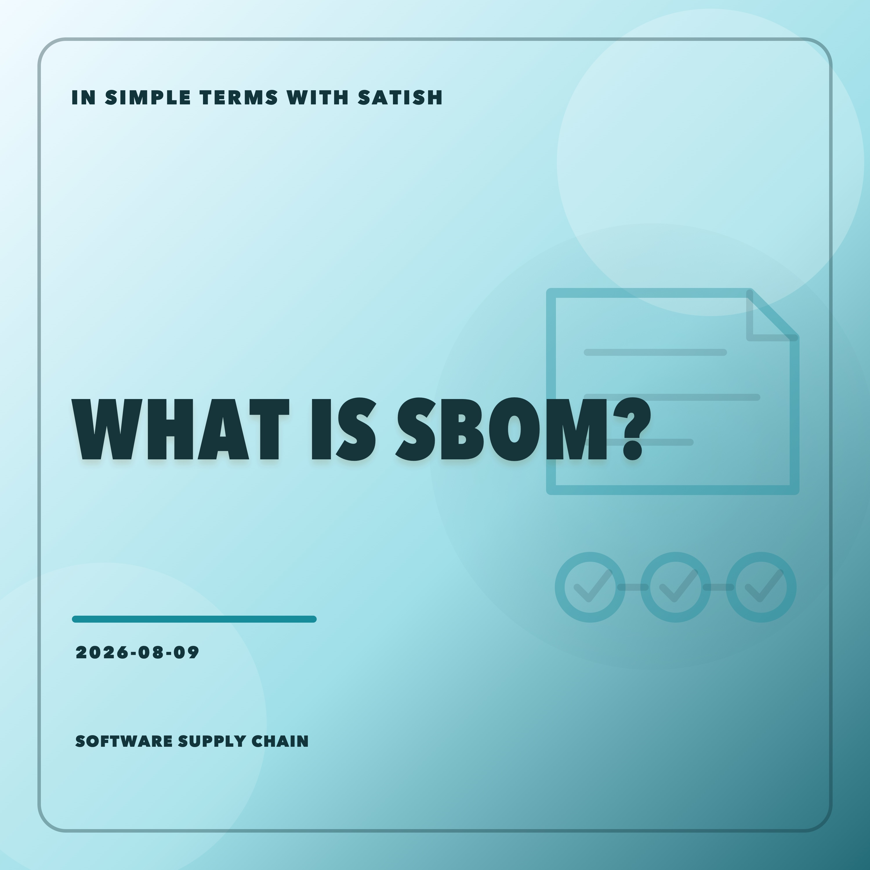 What Is SBOM? episode artwork