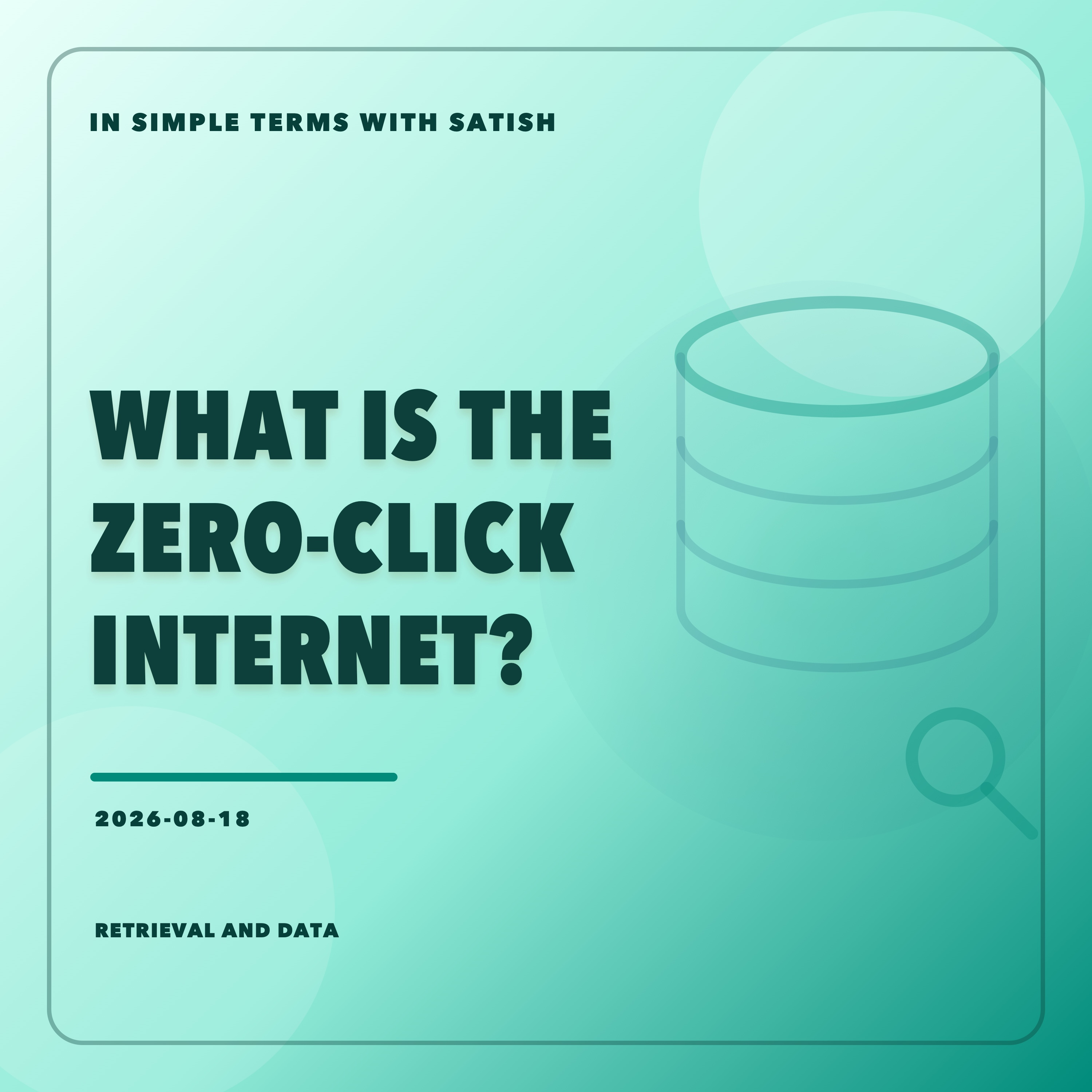 What Is the Zero-Click Internet? episode artwork