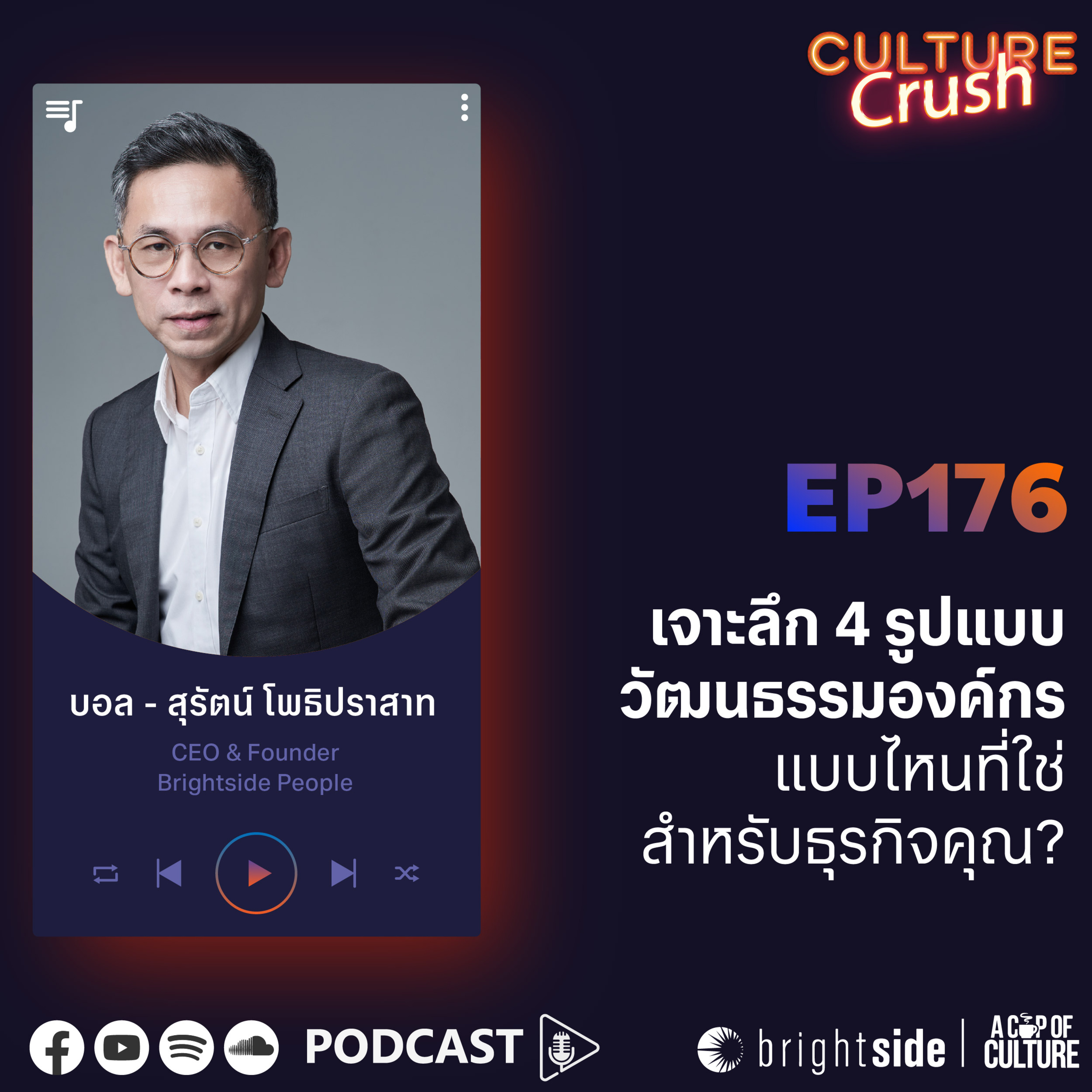 รู้จัก 4 รูปแบบวัฒนธรรมองค์กร: แบบไหนที่ใช่สำหรับธุรกิจคุณ ❘ Culture Crush EP.176