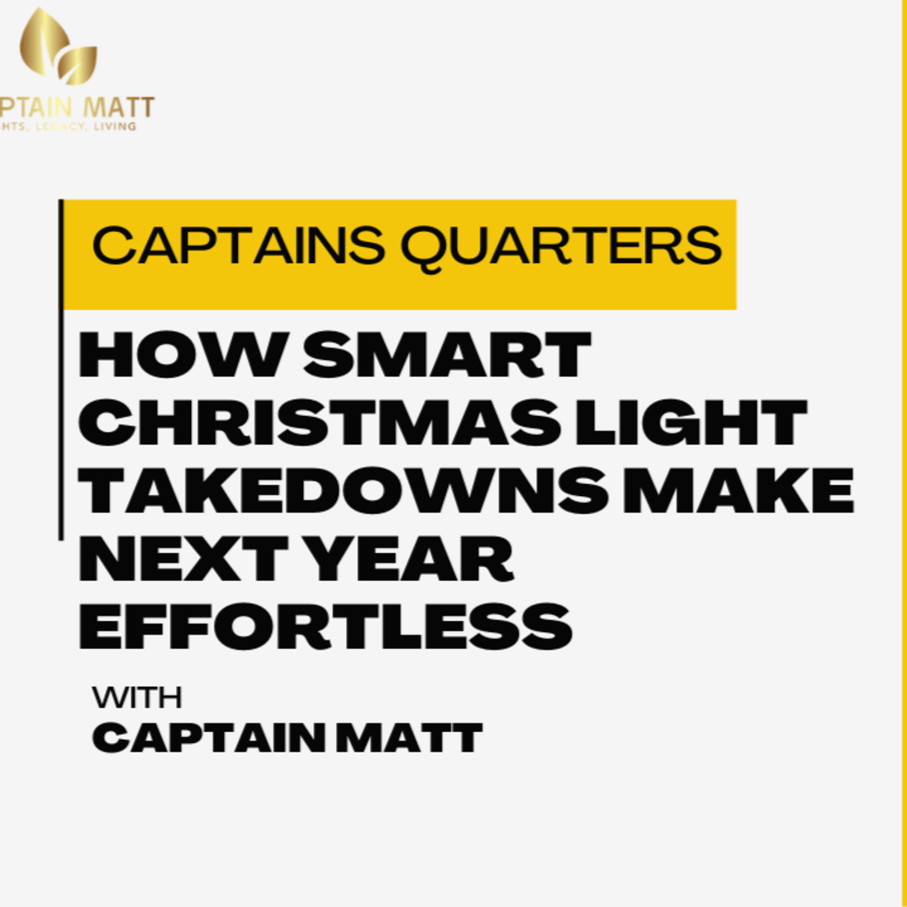 How Smart Christmas Light Takedowns Make Next Year Effortless | 21 episode artwork