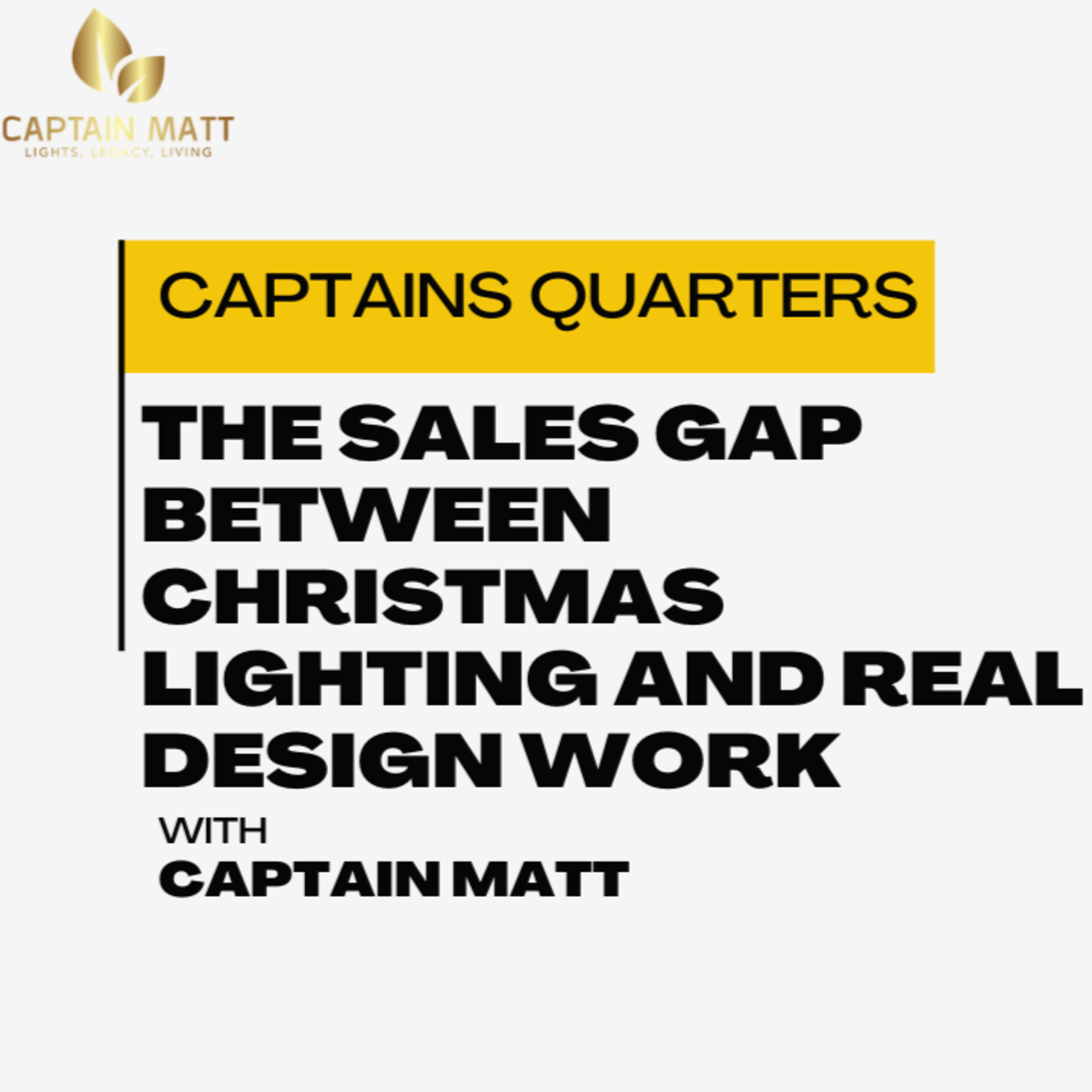 The Sales Gap Between Christmas Lighting and Real Design Work | 18 episode artwork