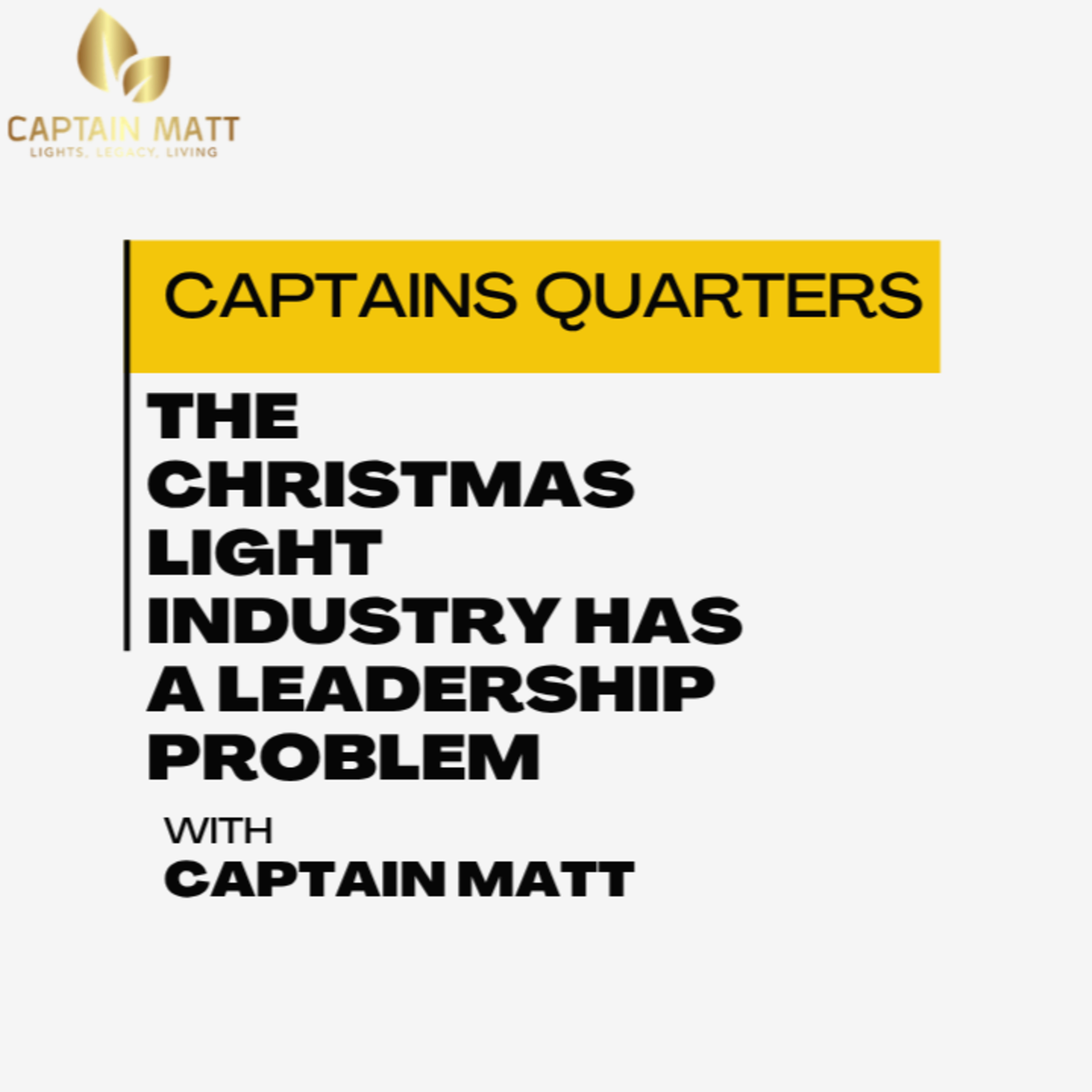 The Christmas Light Industry Has a Leadership Problem | 28 episode artwork