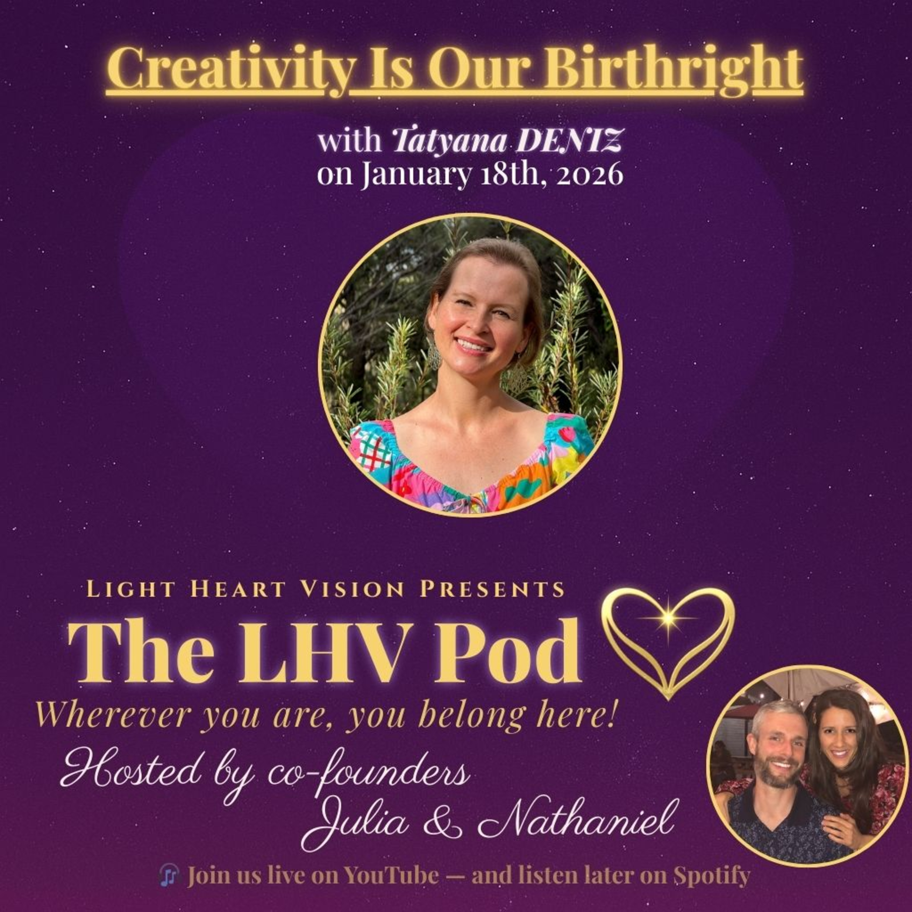 Creativity Is Our Birthright 🌟 with Tatyana Deniz episode artwork